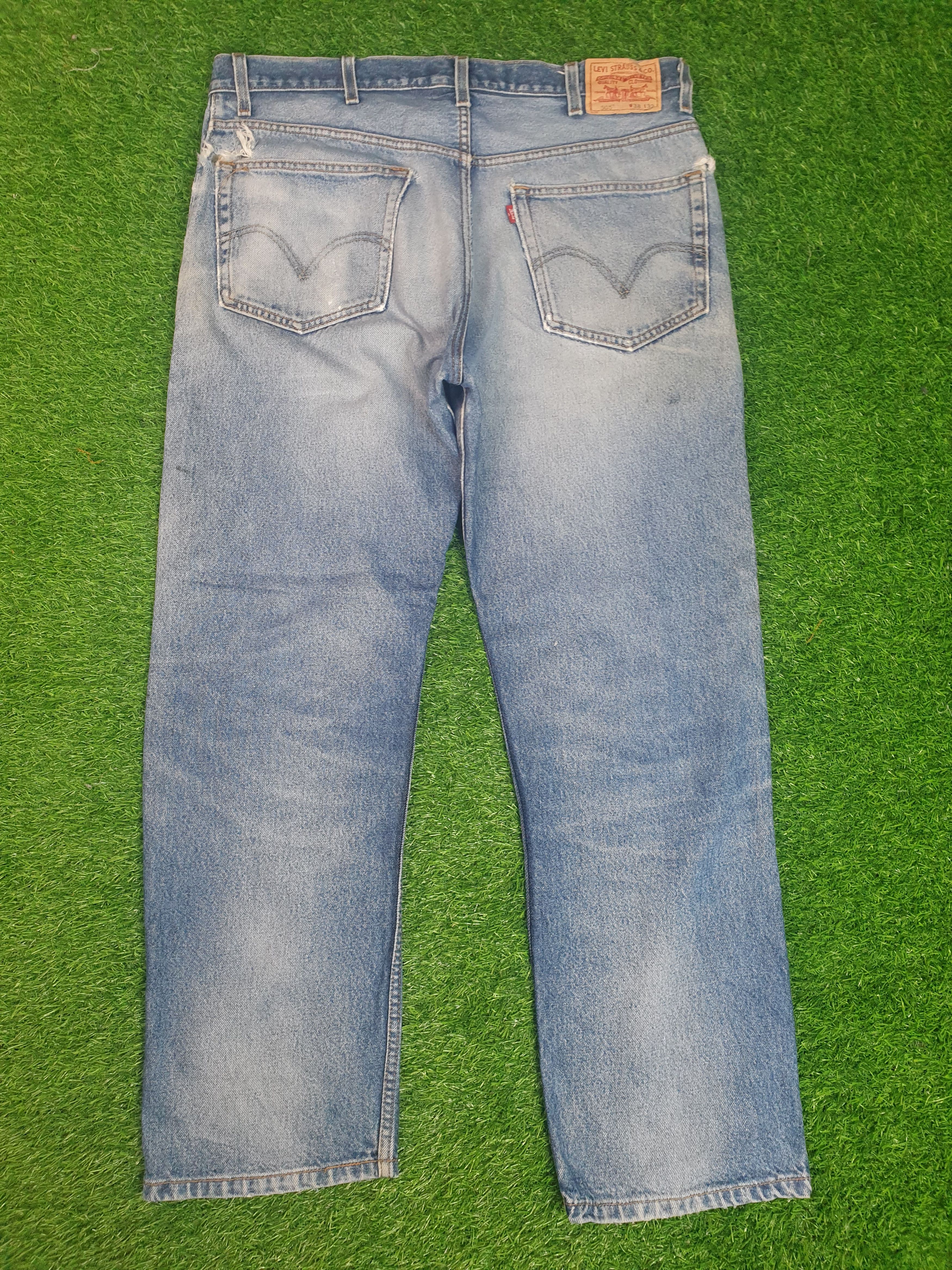 Levi's LEVIS 505 Sun Faded Distressed Size 38X31 Jeans L0183 Size US 38 / EU 54 - 2 Thumbnail