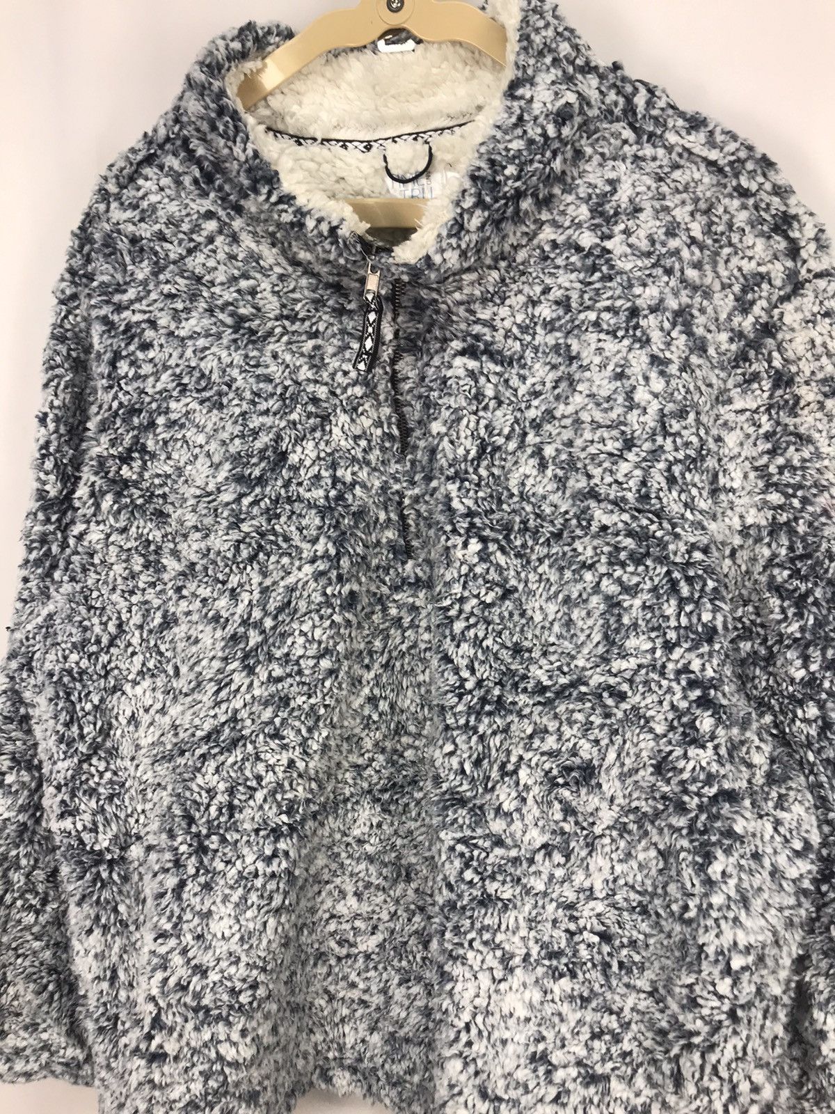 Other Time and tru half zipper deep pile fleece beggie jacket Size US L / EU 52-54 / 3 - 5 Thumbnail
