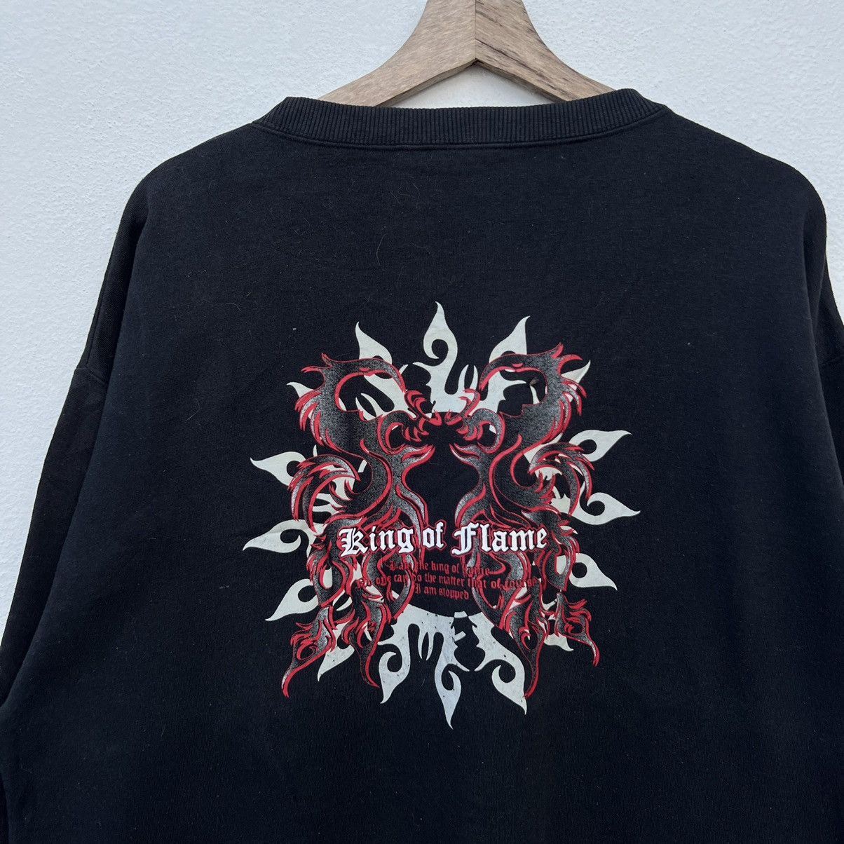 Japanese Brand KING OF FLAME BIG LOGO INSPIRED BY CHROME HEARTS STYLE Size US L / EU 52-54 / 3 - 3 Thumbnail