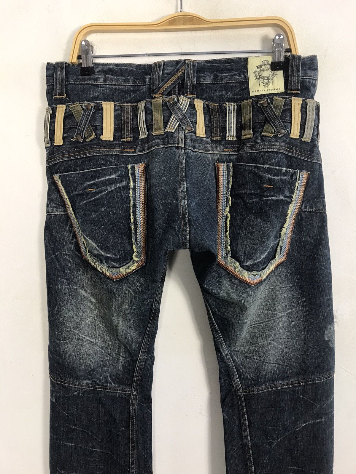Japanese Brand Vintage Memory Special Double Waist Lightning Design Size US 34 / EU 50 - 10 Thumbnail