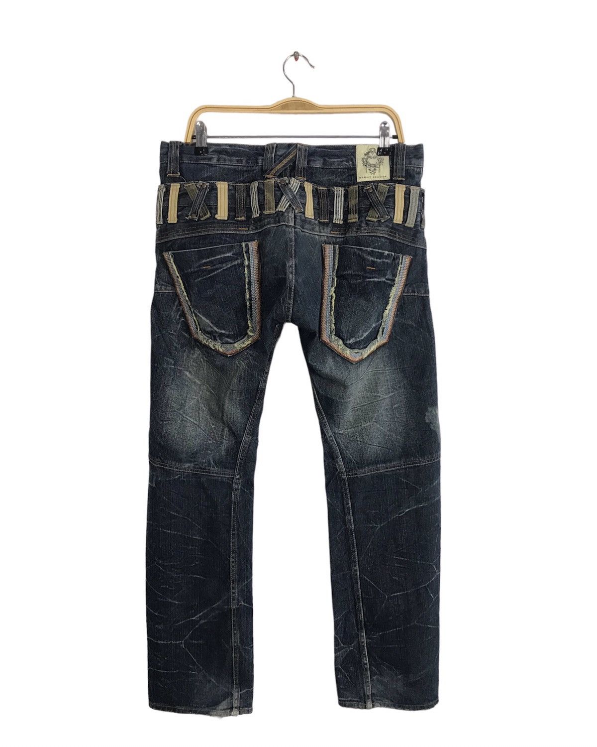 Japanese Brand Vintage Memory Special Double Waist Lightning Design Size US 34 / EU 50 - 2 Thumbnail