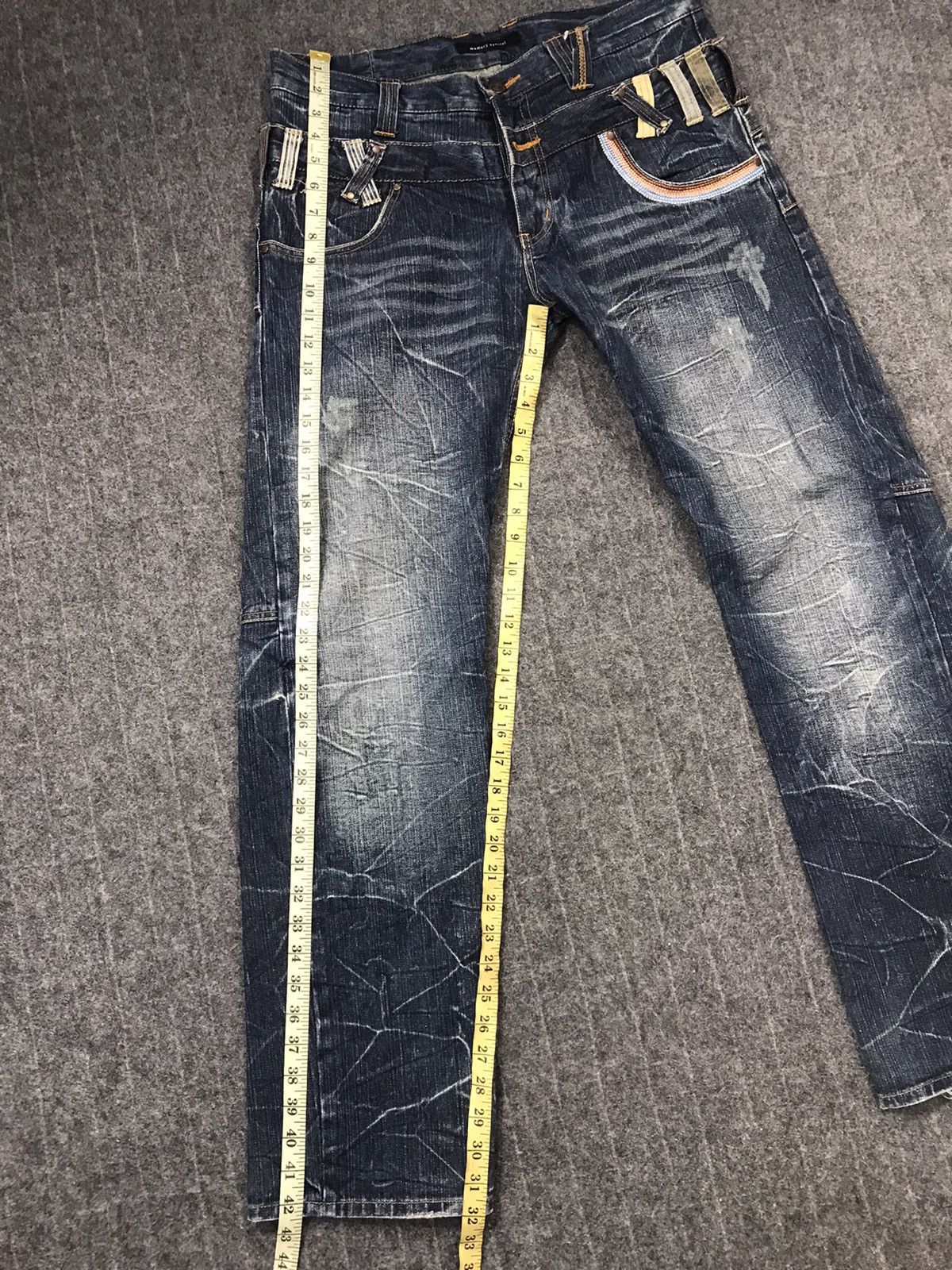 Japanese Brand Vintage Memory Special Double Waist Lightning Design Size US 34 / EU 50 - 19 Thumbnail