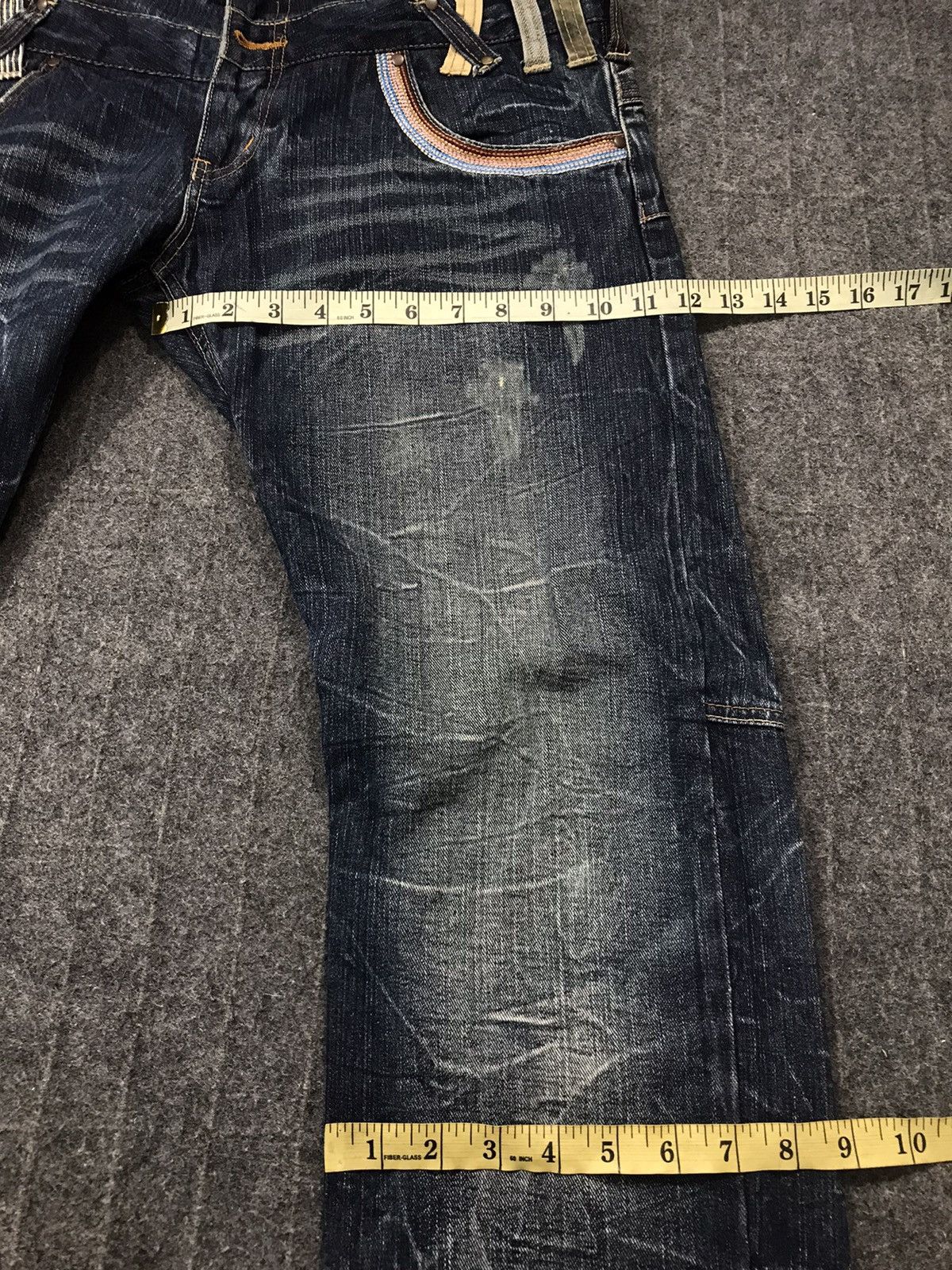 Japanese Brand Vintage Memory Special Double Waist Lightning Design Size US 34 / EU 50 - 18 Thumbnail
