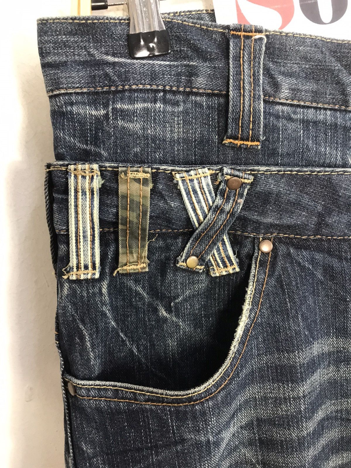 Japanese Brand Vintage Memory Special Double Waist Lightning Design Size US 34 / EU 50 - 8 Thumbnail