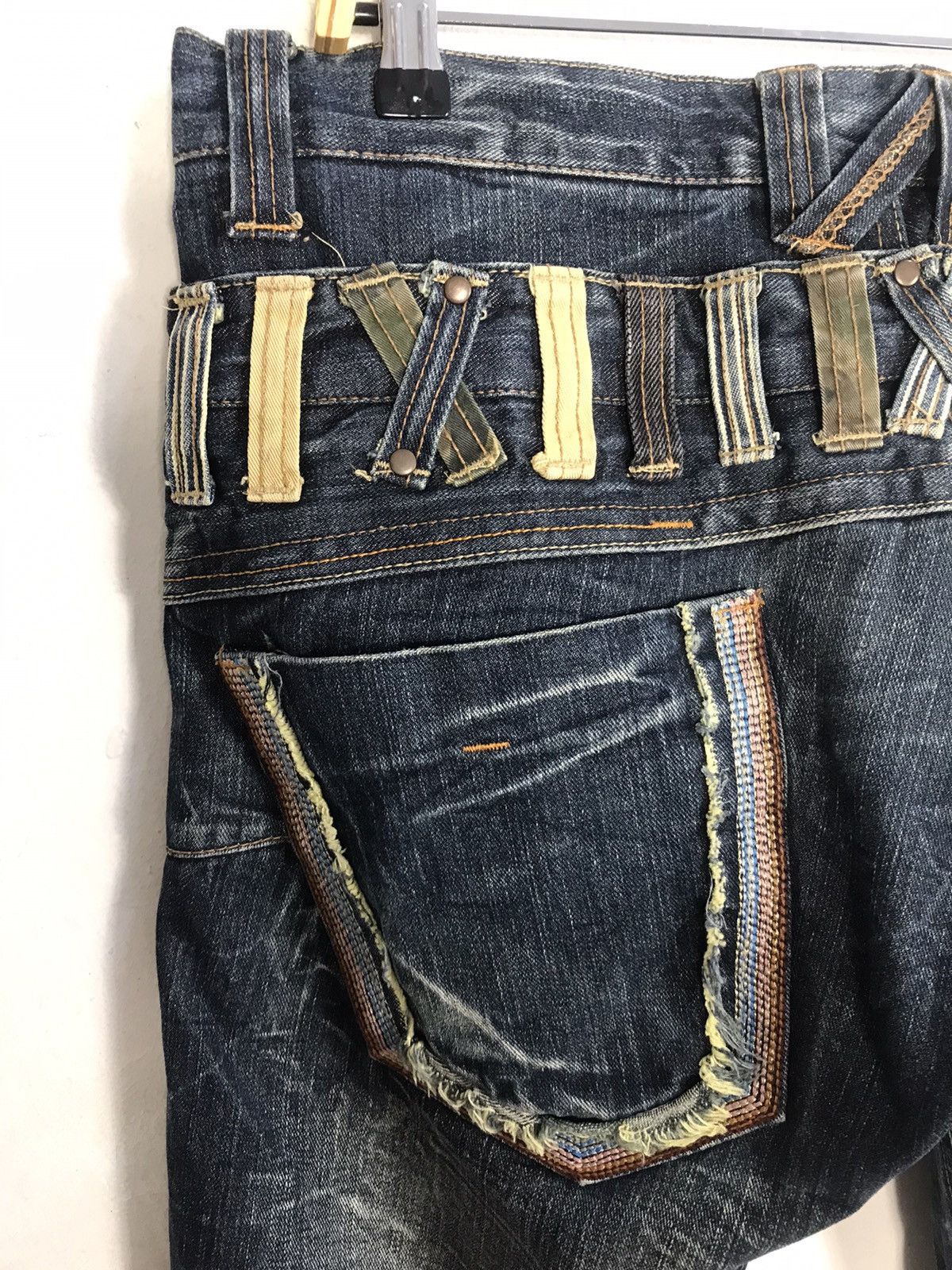 Japanese Brand Vintage Memory Special Double Waist Lightning Design Size US 34 / EU 50 - 12 Thumbnail