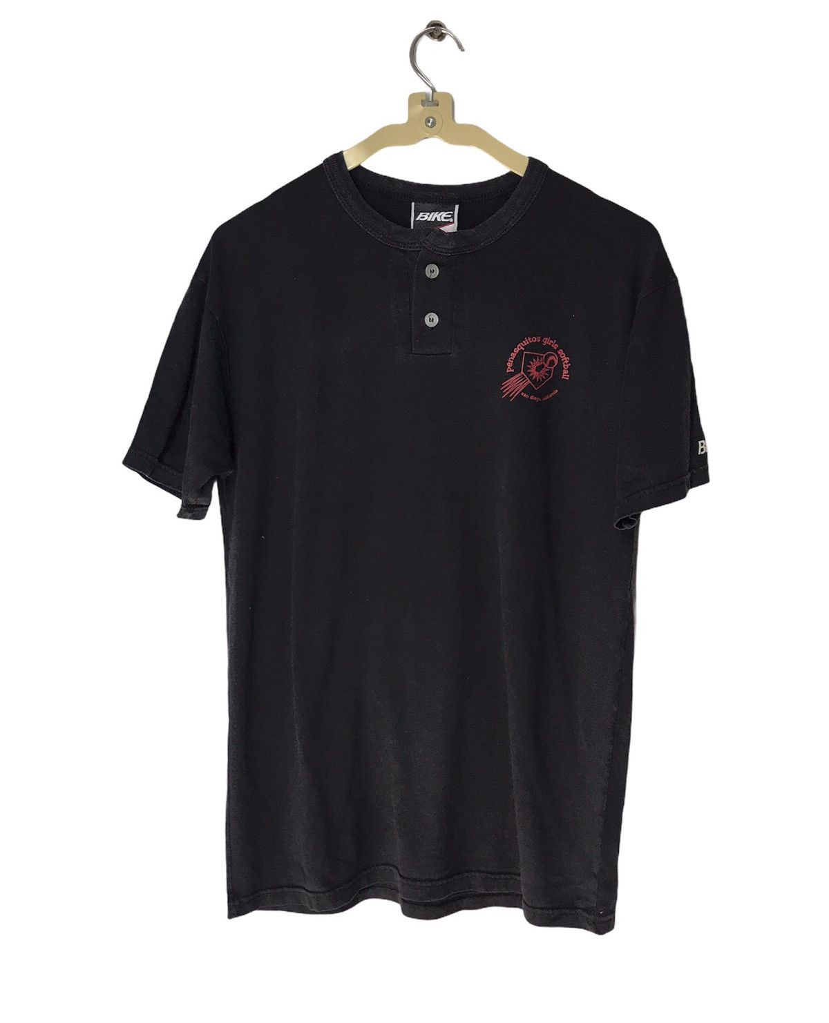 Vintage Vintage Bike tshirt two buttom Size US S / EU 44-46 / 1 - 1 Thumbnail