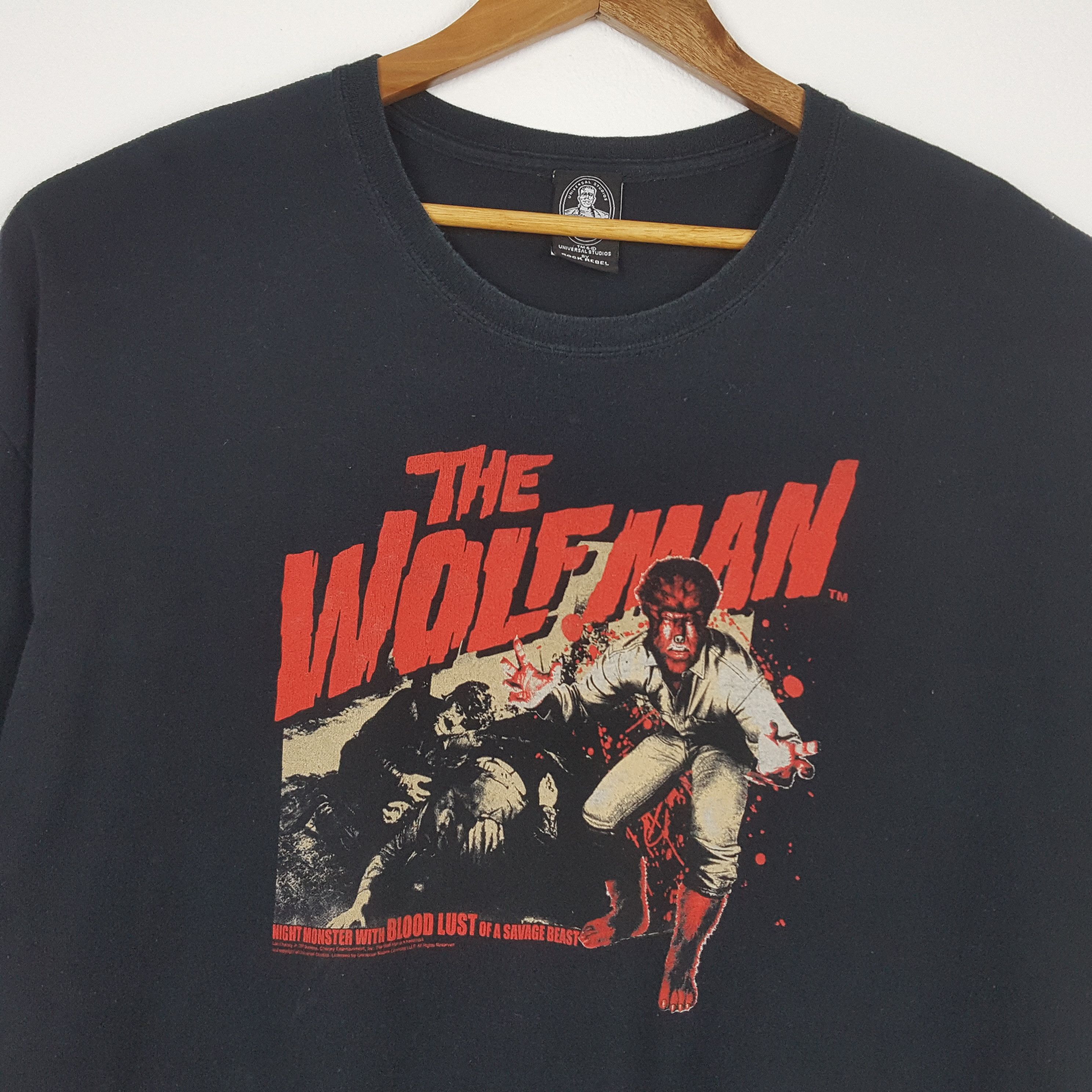 Universal Studios × Vintage Vintage THE WOLFMAN American horror movie promo t-shirt Size US XL / EU 56 / 4 - 3 Thumbnail