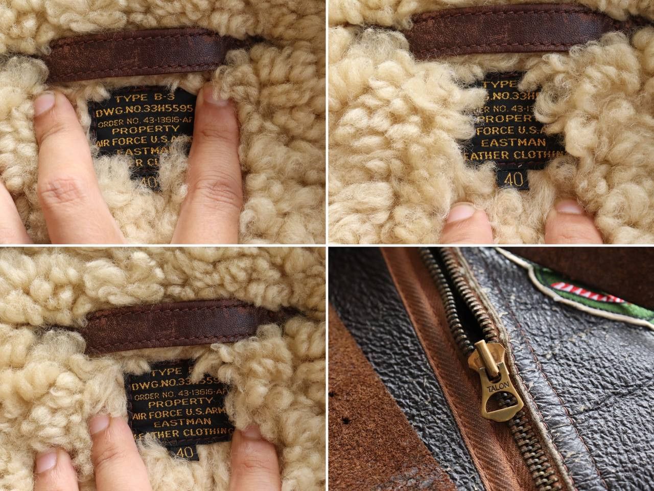 Eastman Leather Clothing Eastman Leather Clothing Type B-3 USAAF Bomber Jacket Size US M / EU 48-50 / 2 - 24 Thumbnail