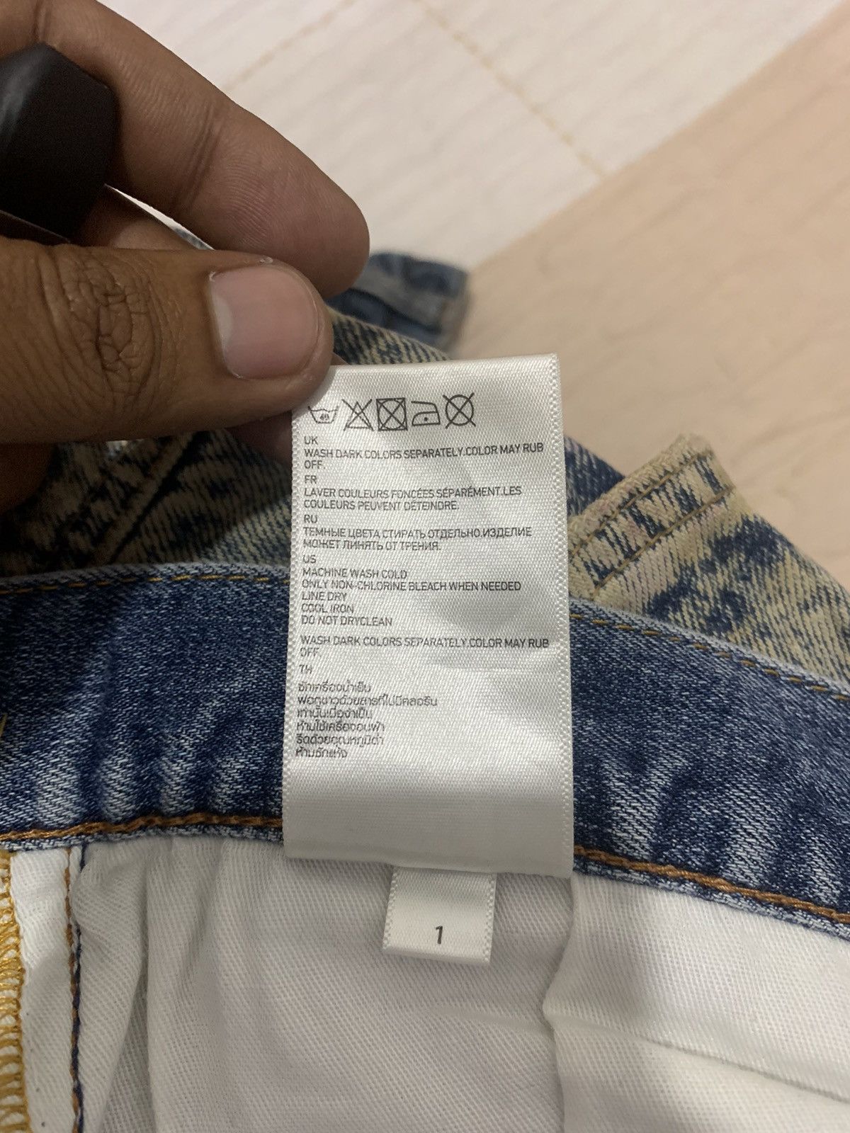 Japanese Brand × Undercover × Uniqlo UNIQLO S001 UNDERCOVER INSPIRE INDIGO STONEWASH DENIM JEANS Size US 32 / EU 48 - 23 Thumbnail