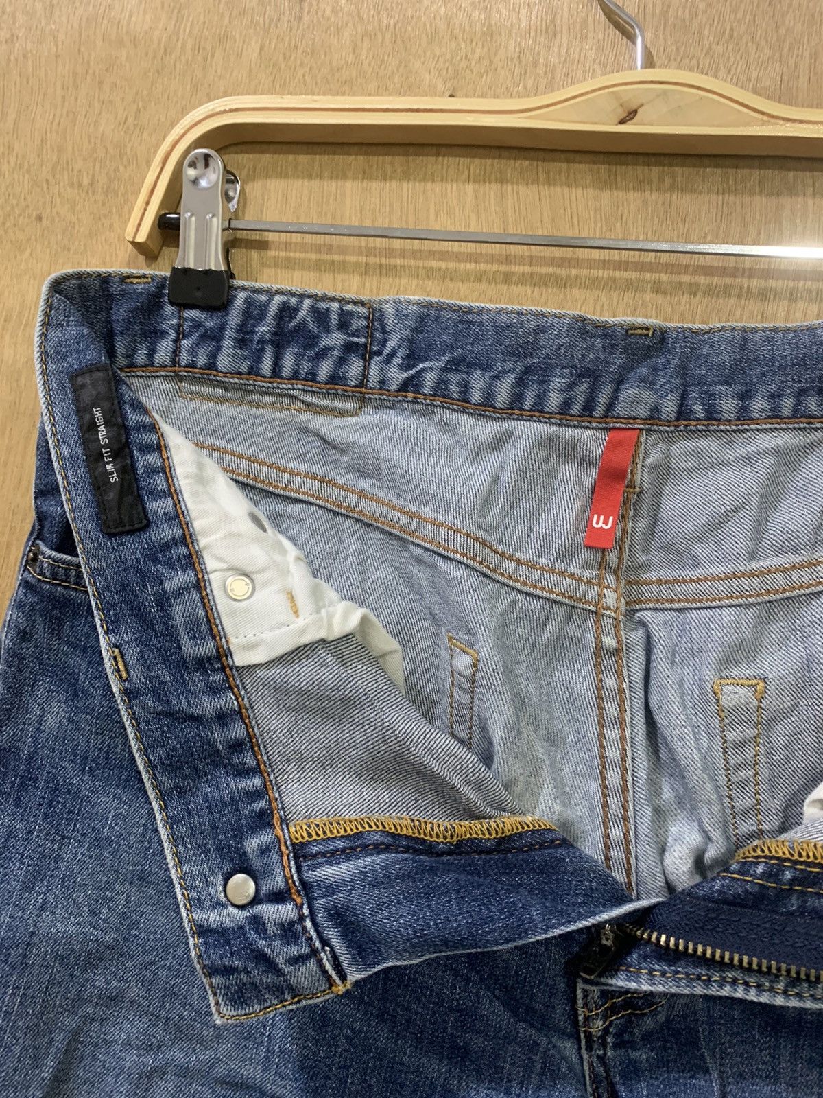 Japanese Brand × Undercover × Uniqlo UNIQLO S001 UNDERCOVER INSPIRE INDIGO STONEWASH DENIM JEANS Size US 32 / EU 48 - 16 Thumbnail