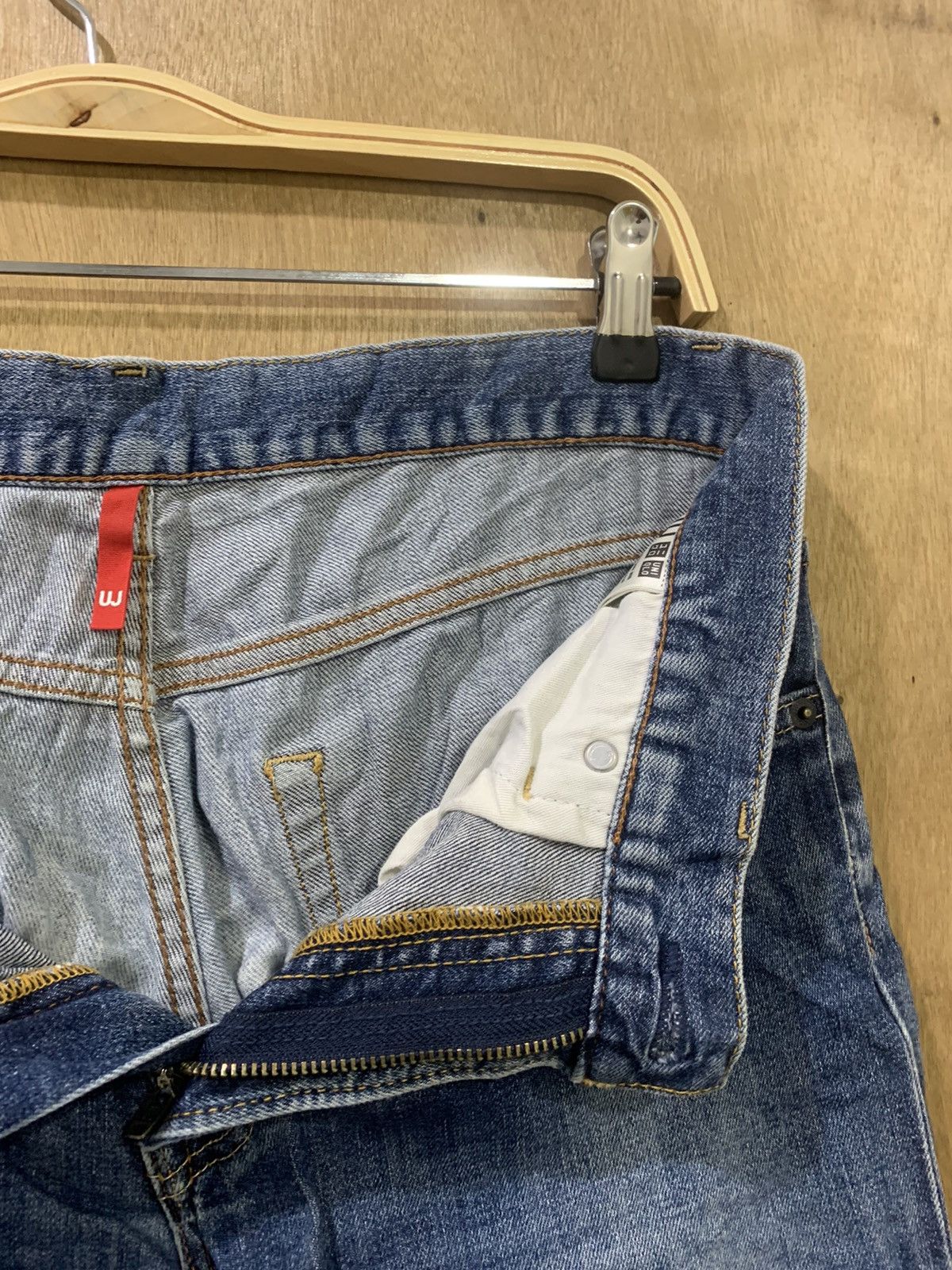 Japanese Brand × Undercover × Uniqlo UNIQLO S001 UNDERCOVER INSPIRE INDIGO STONEWASH DENIM JEANS Size US 32 / EU 48 - 17 Thumbnail