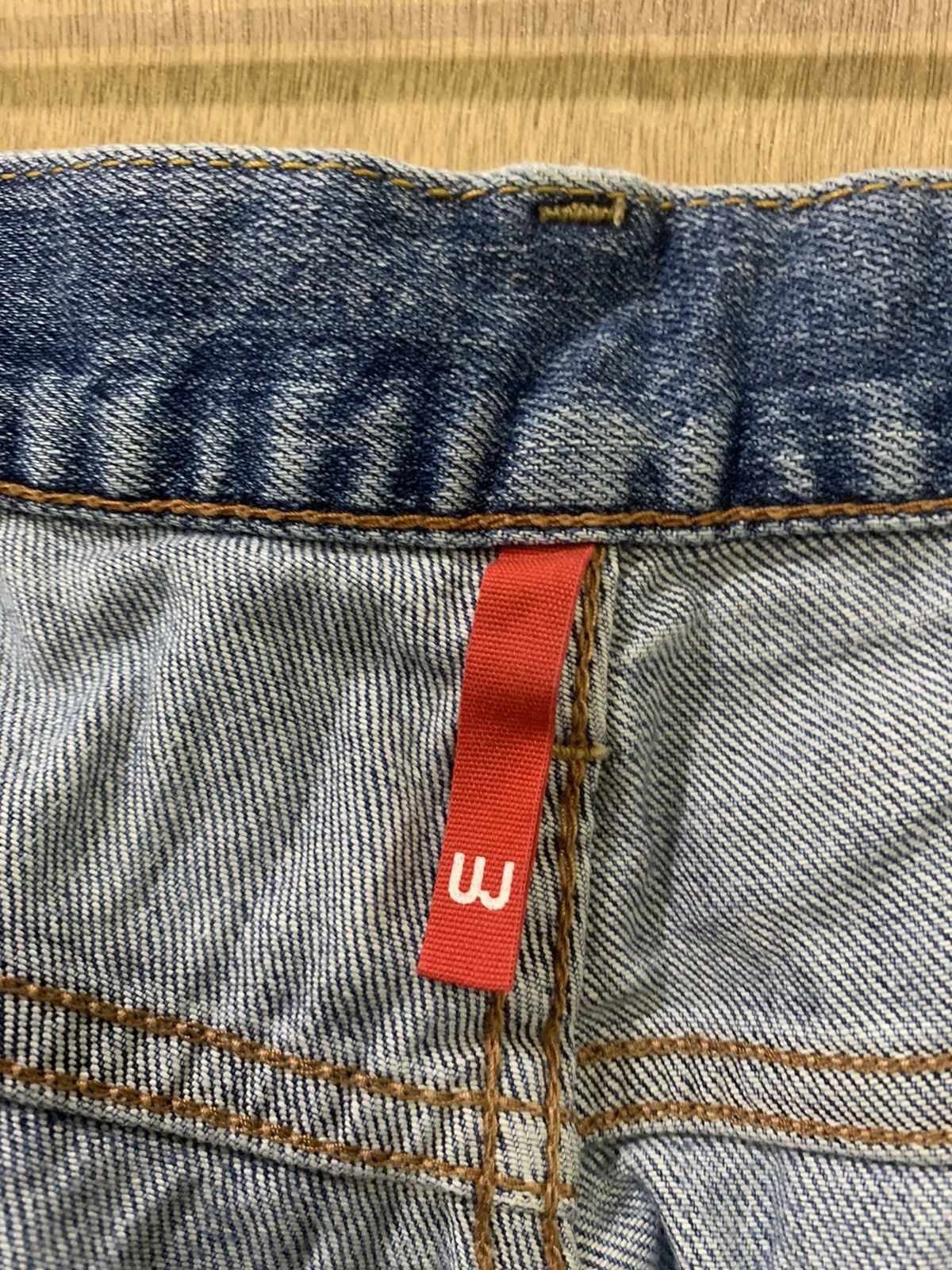 Japanese Brand × Undercover × Uniqlo UNIQLO S001 UNDERCOVER INSPIRE INDIGO STONEWASH DENIM JEANS Size US 32 / EU 48 - 19 Thumbnail
