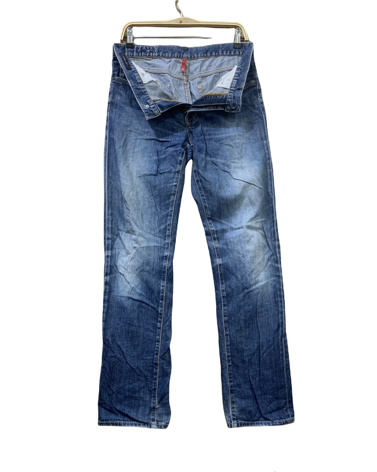 Japanese Brand × Undercover × Uniqlo UNIQLO S001 UNDERCOVER INSPIRE INDIGO STONEWASH DENIM JEANS Size US 32 / EU 48 - 3 Thumbnail
