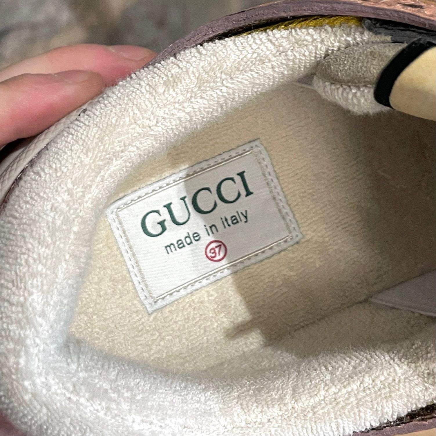 Gucci Gucci Multicolour Pink Distressed Ultrapace Sneakers Size US 7 / IT 37 - 10 Thumbnail