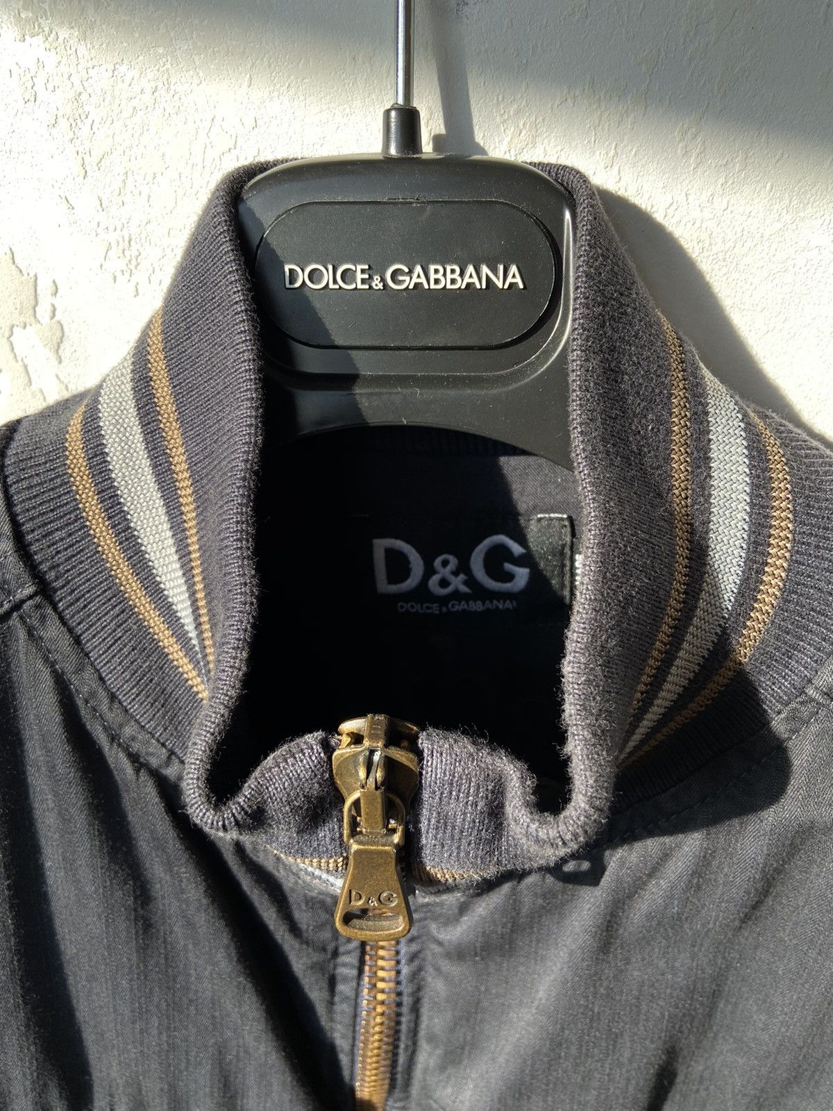 Dolce & Gabbana Dolce & Gabanna navy biker racing jacket Size US M / EU 48-50 / 2 - 3 Thumbnail