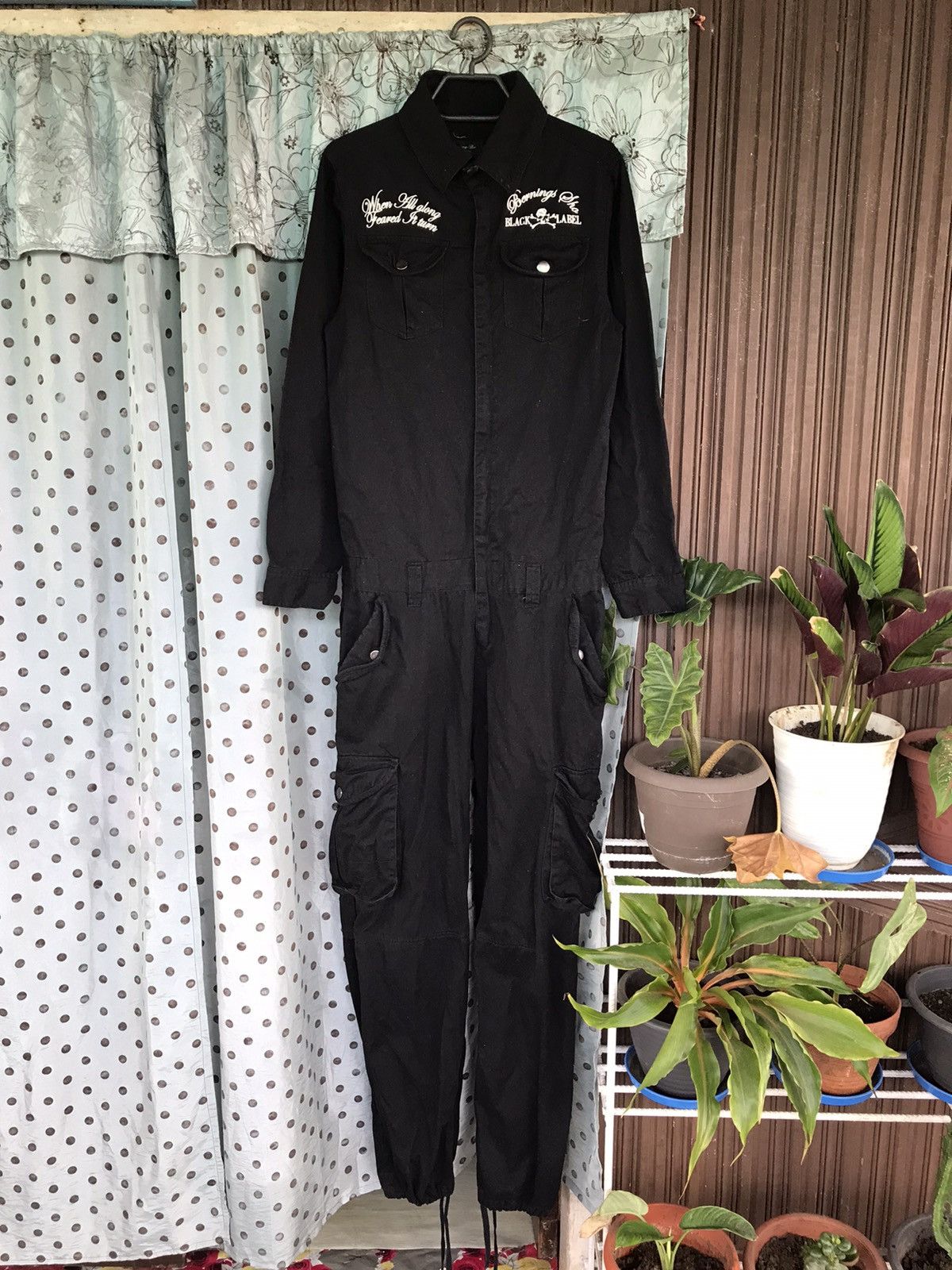 image of Seditionaries x Vintage VTG Bernings Sho Bondage Coverall in Black, Men's (Size 34)