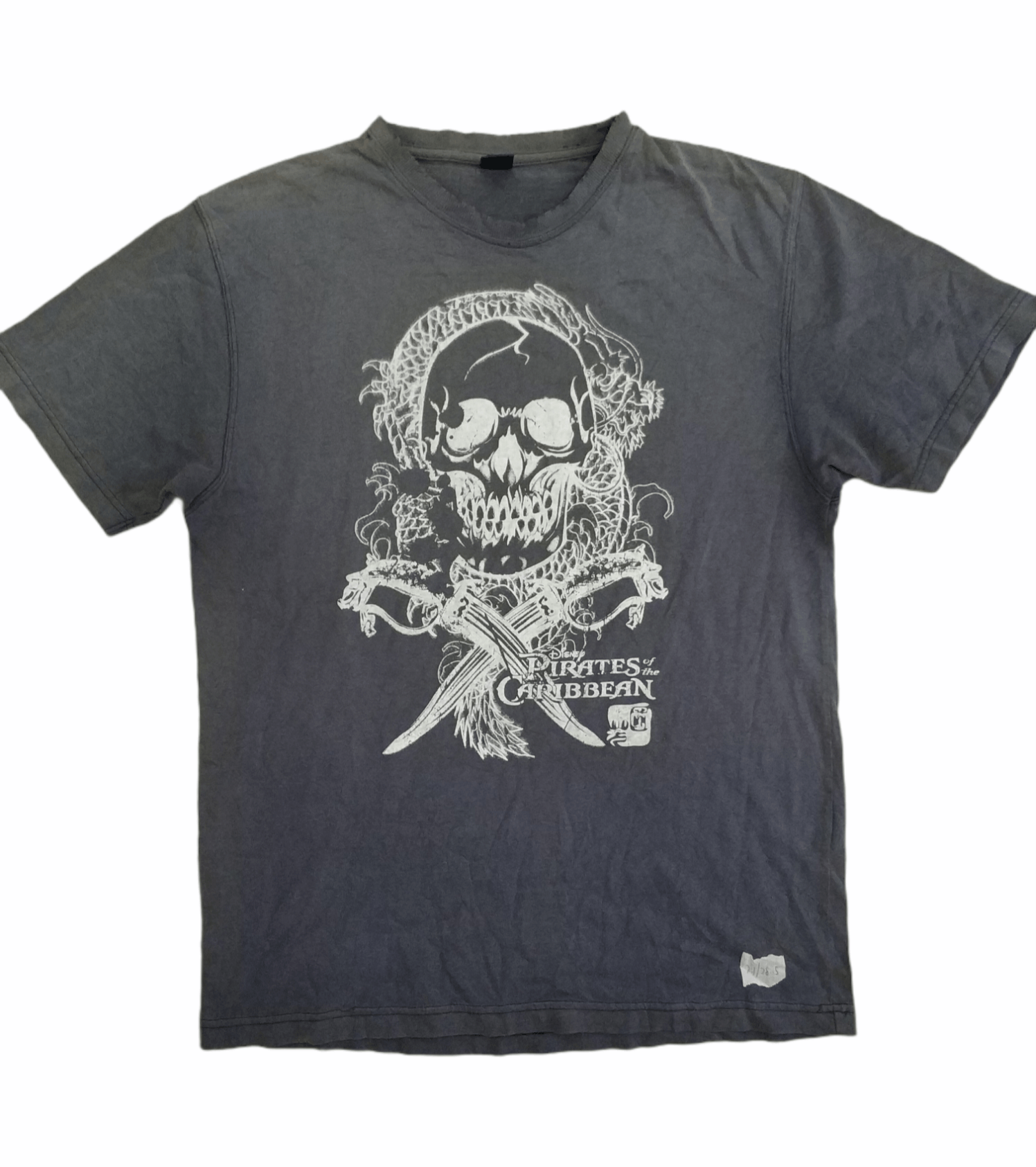 Japanese Brand 🔥Distressed Faded Pirates of The Carribbean Tees Size US M / EU 48-50 / 2 - 1 Thumbnail