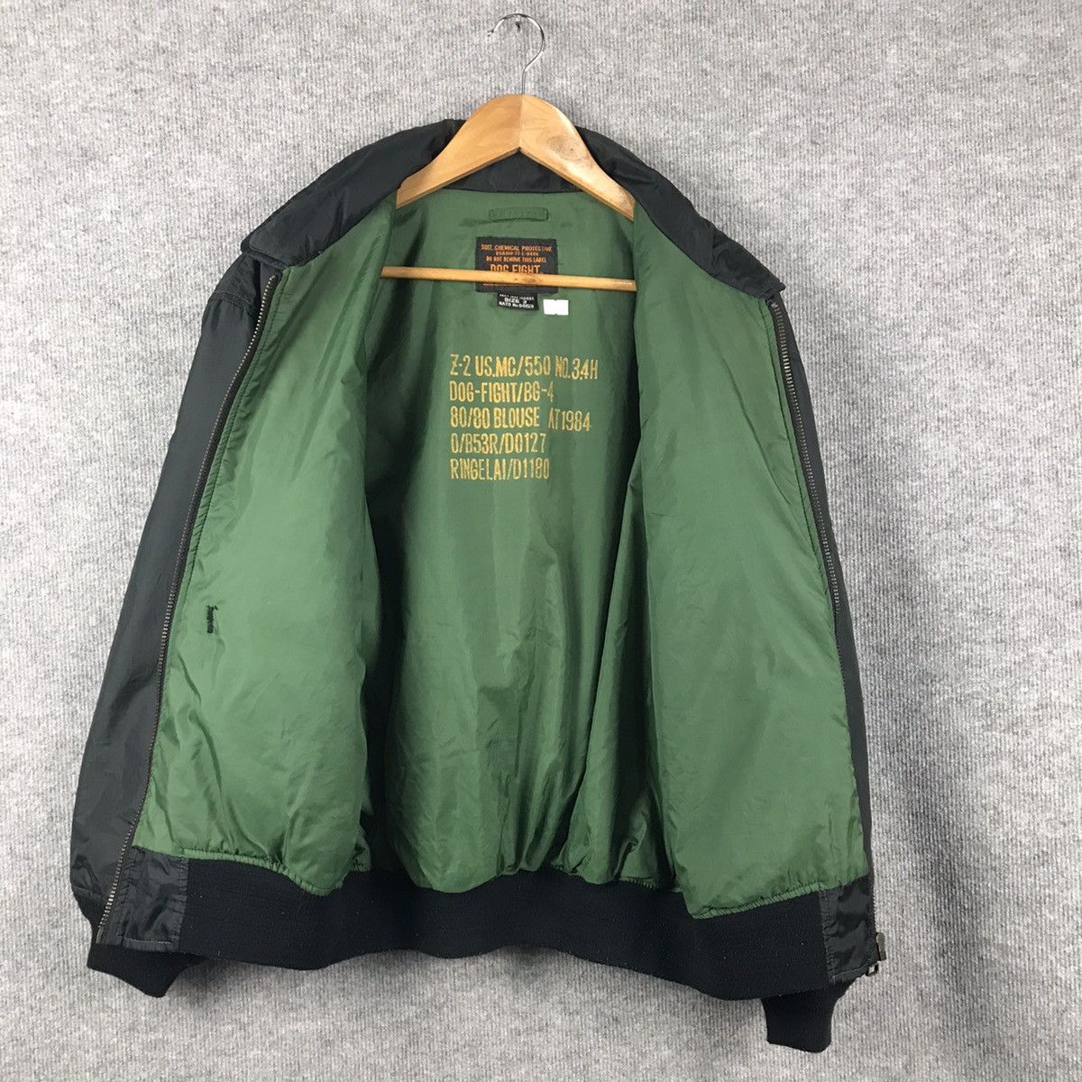 Japanese Brand VINTAGE DOG FIGHT TACTICAL BOMBER JACKET Size US L / EU 52-54 / 3 - 7 Thumbnail