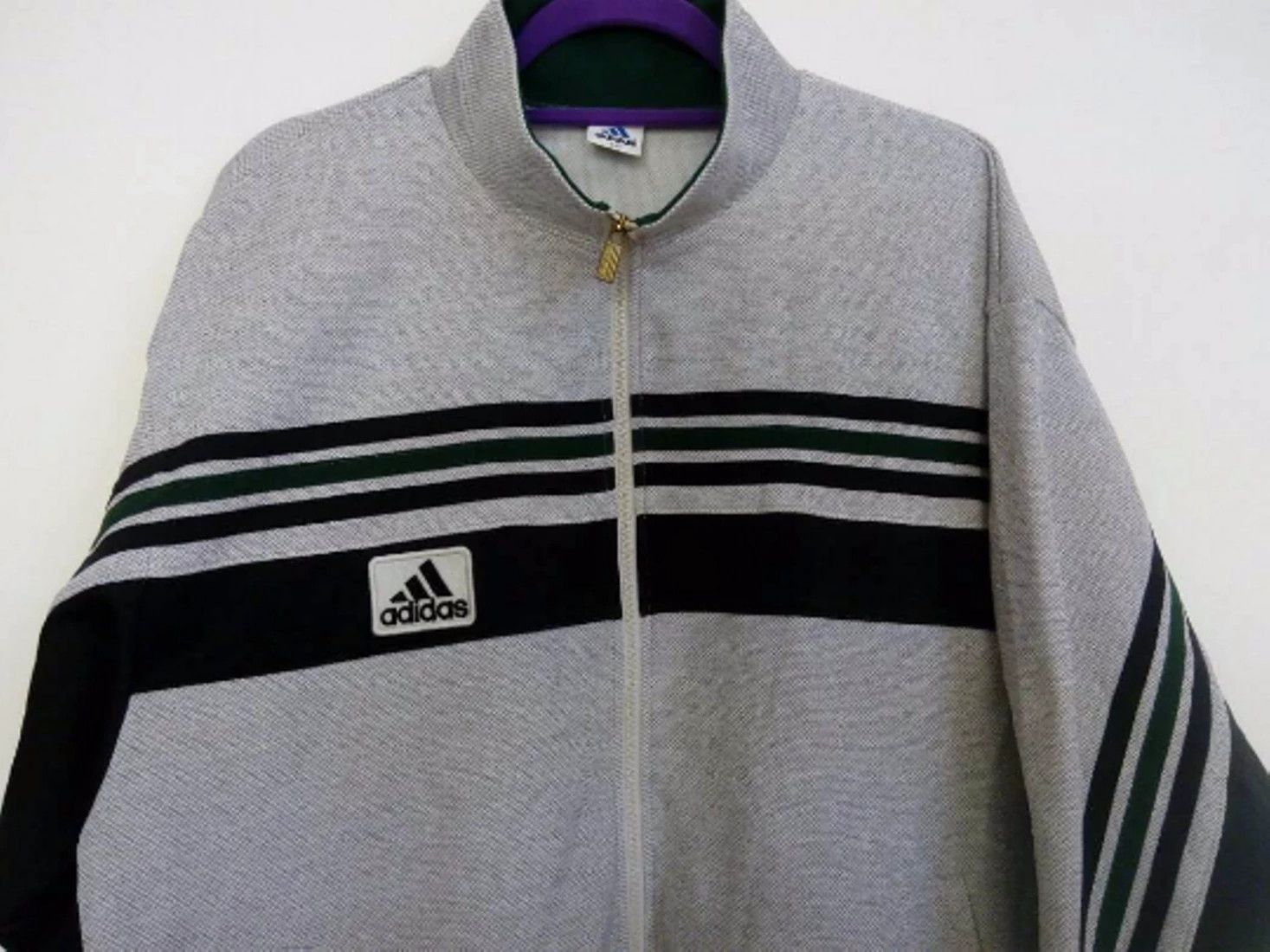 Adidas Vintage Adidas 3 stripe Jacket Size US L / EU 52-54 / 3 - 2 Thumbnail