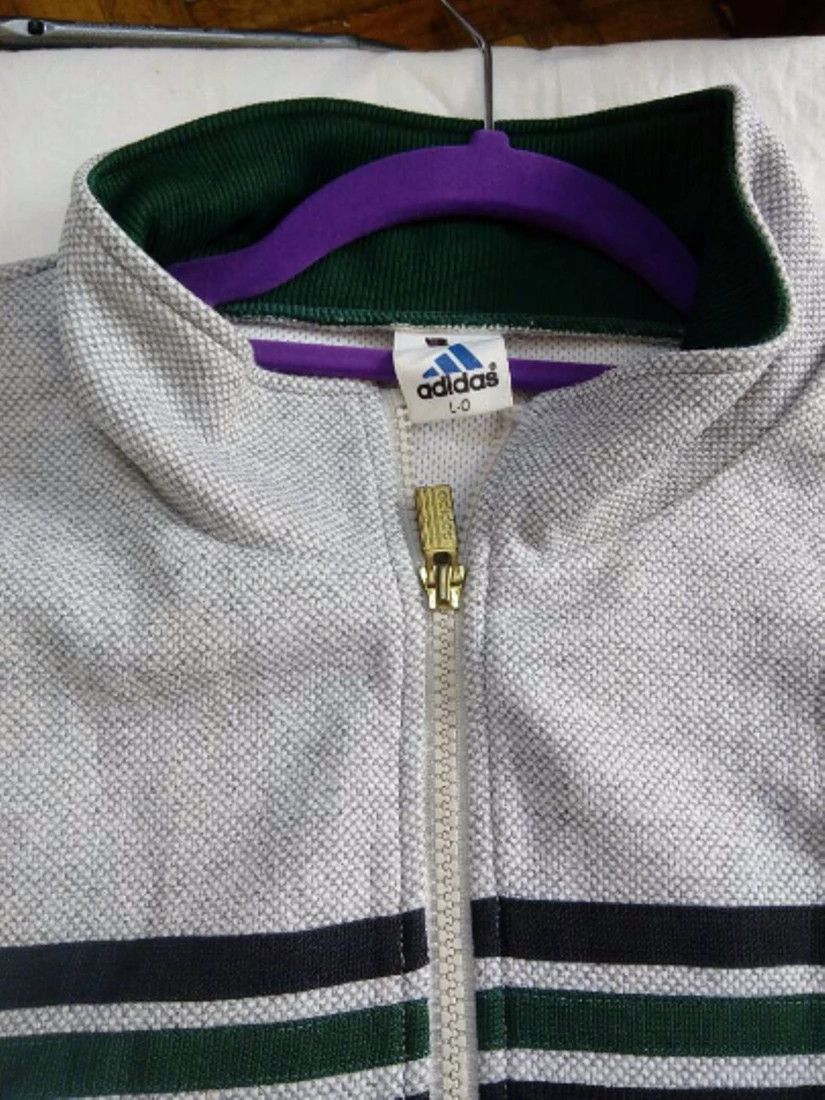 Adidas Vintage Adidas 3 stripe Jacket Size US L / EU 52-54 / 3 - 4 Thumbnail