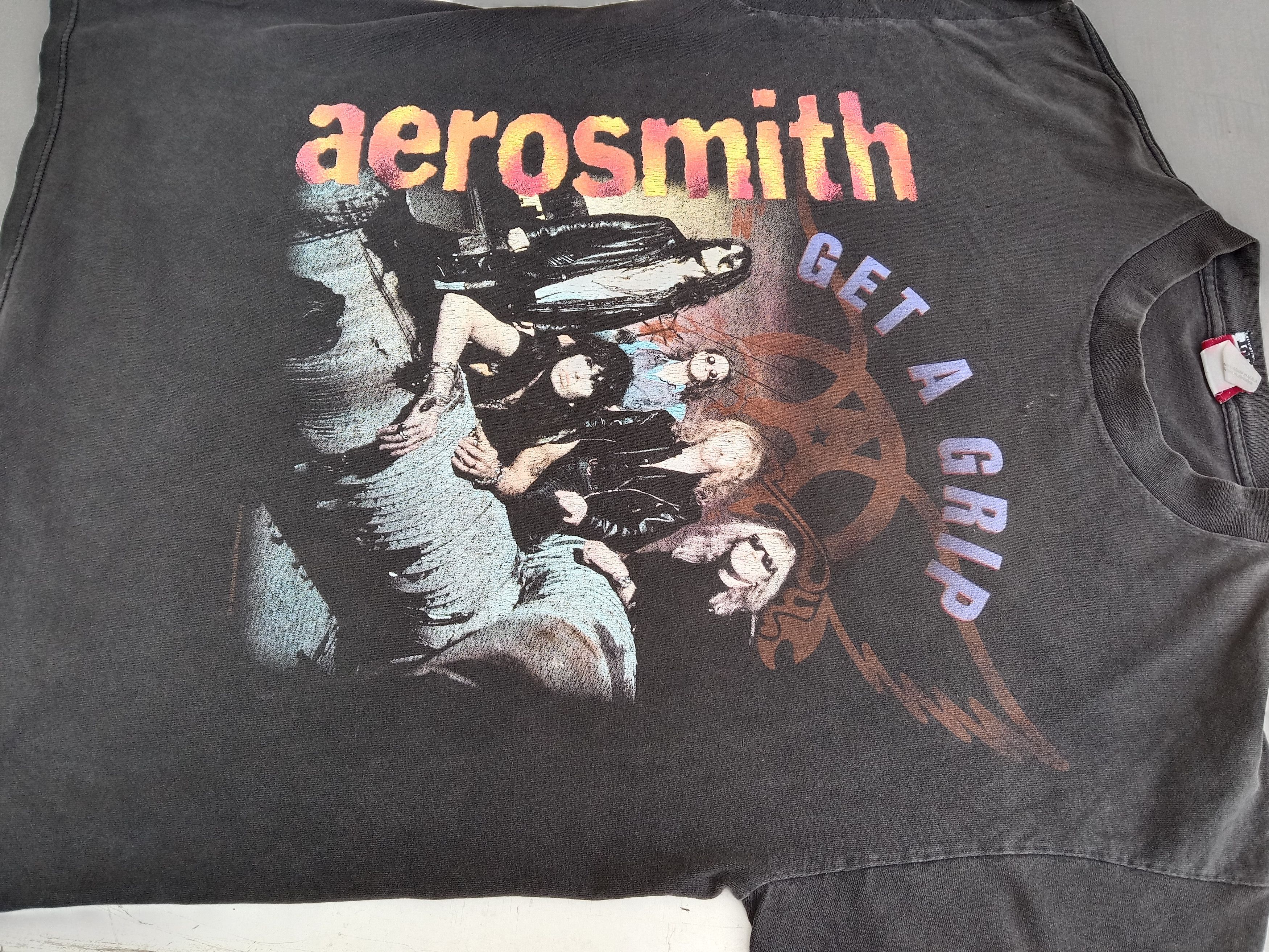 Band Tees vintage 90s aerosmith tour 94 giants tag shirt Size US XL / EU 56 / 4 - 6 Thumbnail