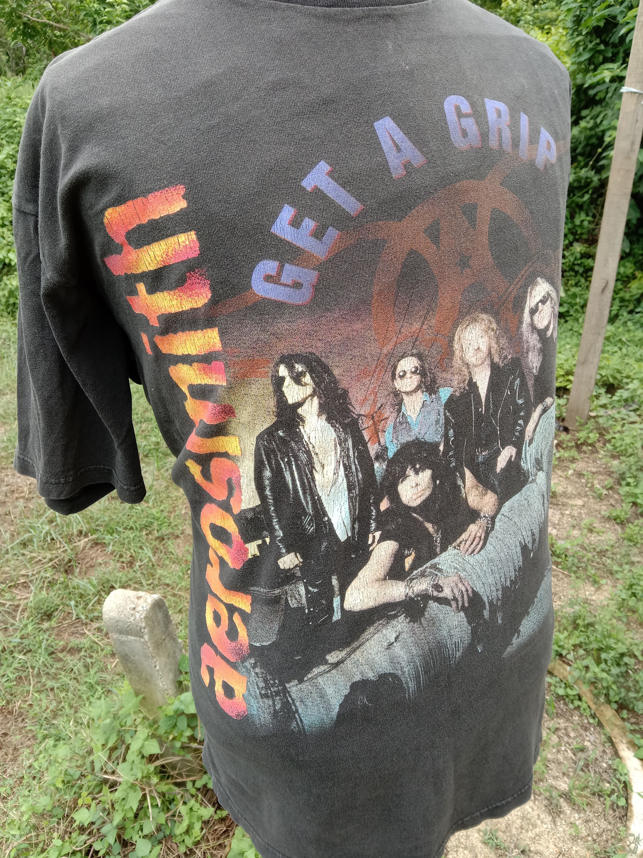 Band Tees vintage 90s aerosmith tour 94 giants tag shirt Size US XL / EU 56 / 4 - 3 Thumbnail