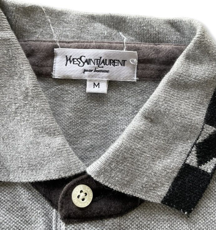 Yves Saint Laurent YVES SAINT LAUREN LONG SLEEVE POLO SHIRT Size US M / EU 48-50 / 2 - 4 Thumbnail