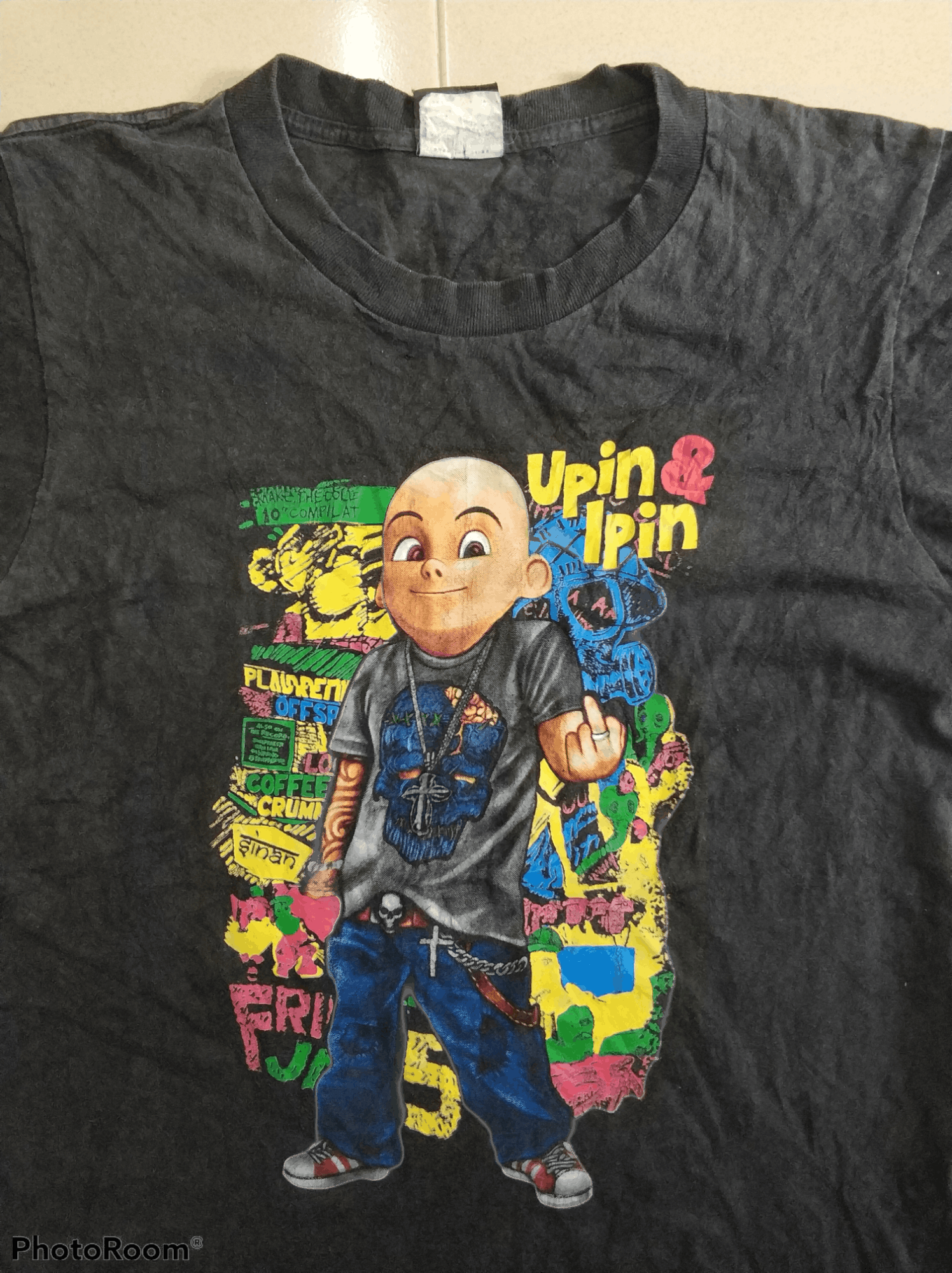 Anime 🔥Distressed Upin Ipin Famous Cartoon Fuck Up Tees Size US M / EU 48-50 / 2 - 4 Thumbnail
