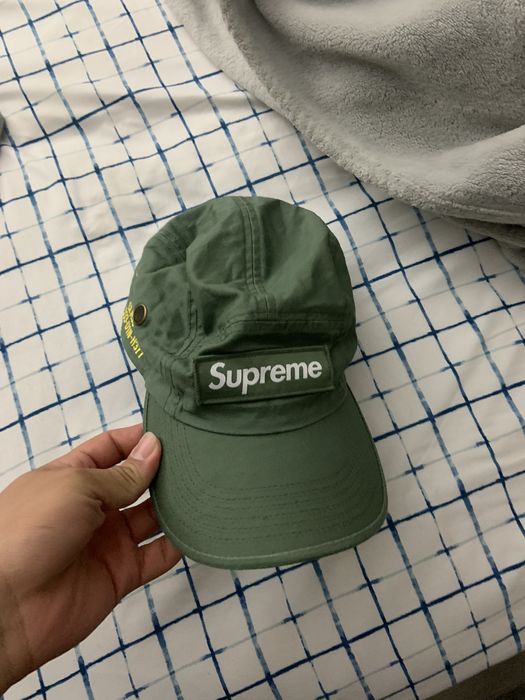 Supreme Green Logo Camp Hat For Sale at 1stDibs