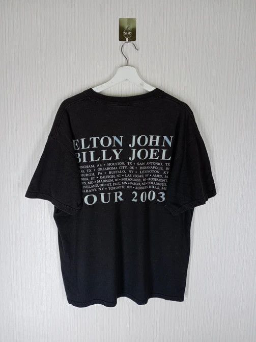 Band Tees Rare Vintage Billy Joel & Elton John Tour 2003 Tshirt Size US XL / EU 56 / 4 - 1 Thumbnail