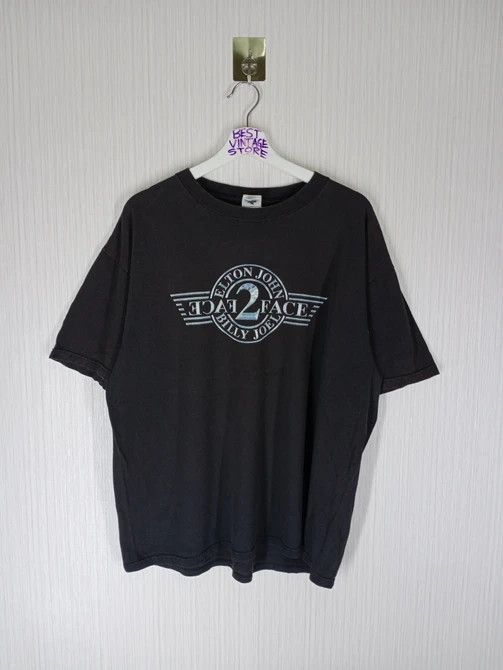 Band Tees Rare Vintage Billy Joel & Elton John Tour 2003 Tshirt Size US XL / EU 56 / 4 - 2 Thumbnail