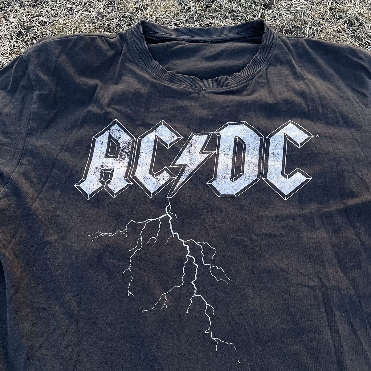 Vintage Vintage 90s AC DC Band Graphic Tee Faded Black Indie Drip M Size US M / EU 48-50 / 2 - 4 Thumbnail