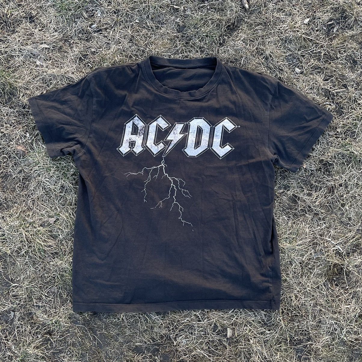 Vintage Vintage 90s AC DC Band Graphic Tee Faded Black Indie Drip M Size US M / EU 48-50 / 2 - 1 Thumbnail