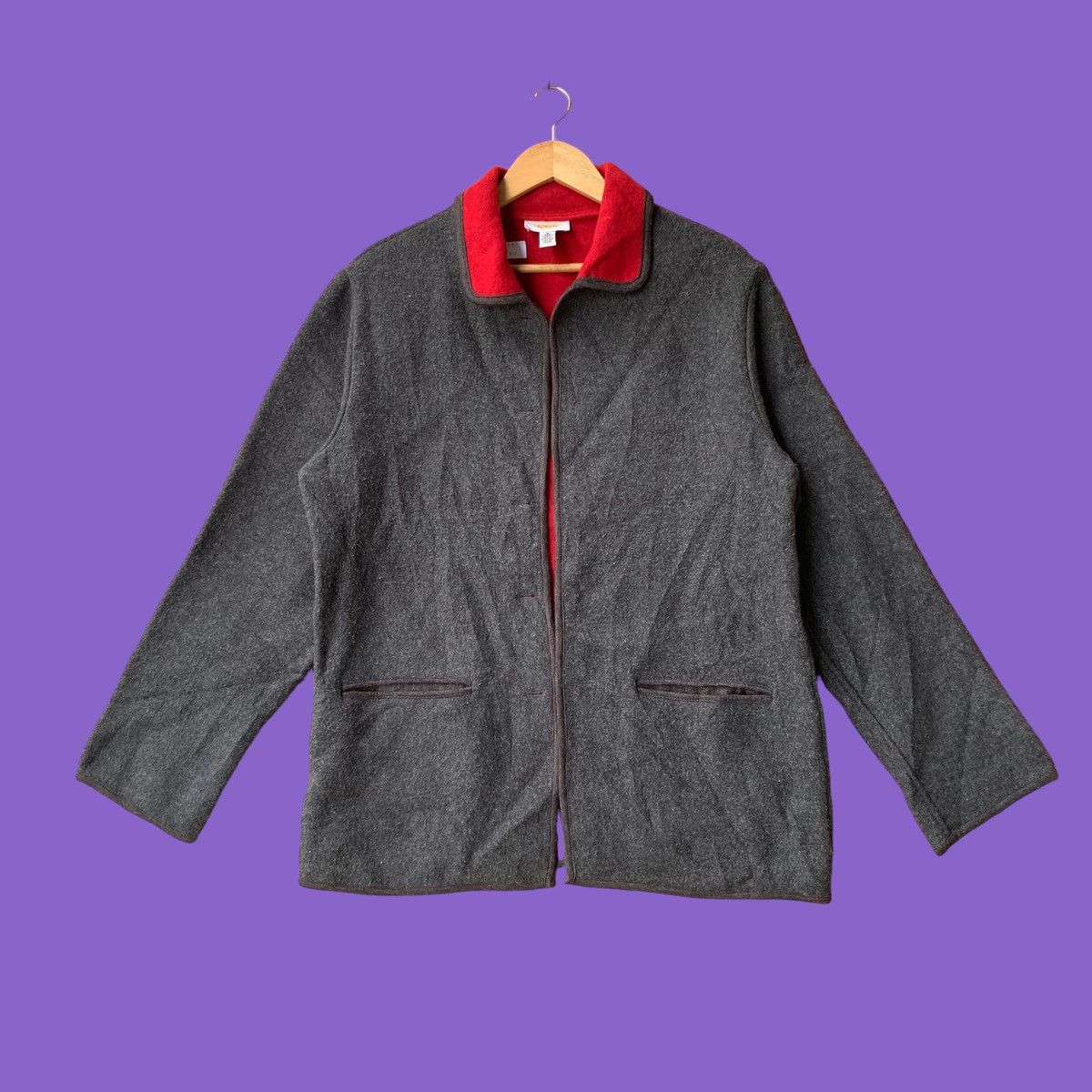Vintage Talbots sherpa fleece jacket