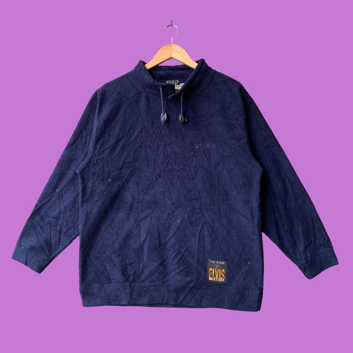 Band Tees × Japanese Brand × Vintage Vintage Elvis presley fleece crewneck Size US M / EU 48-50 / 2 - 1 Thumbnail