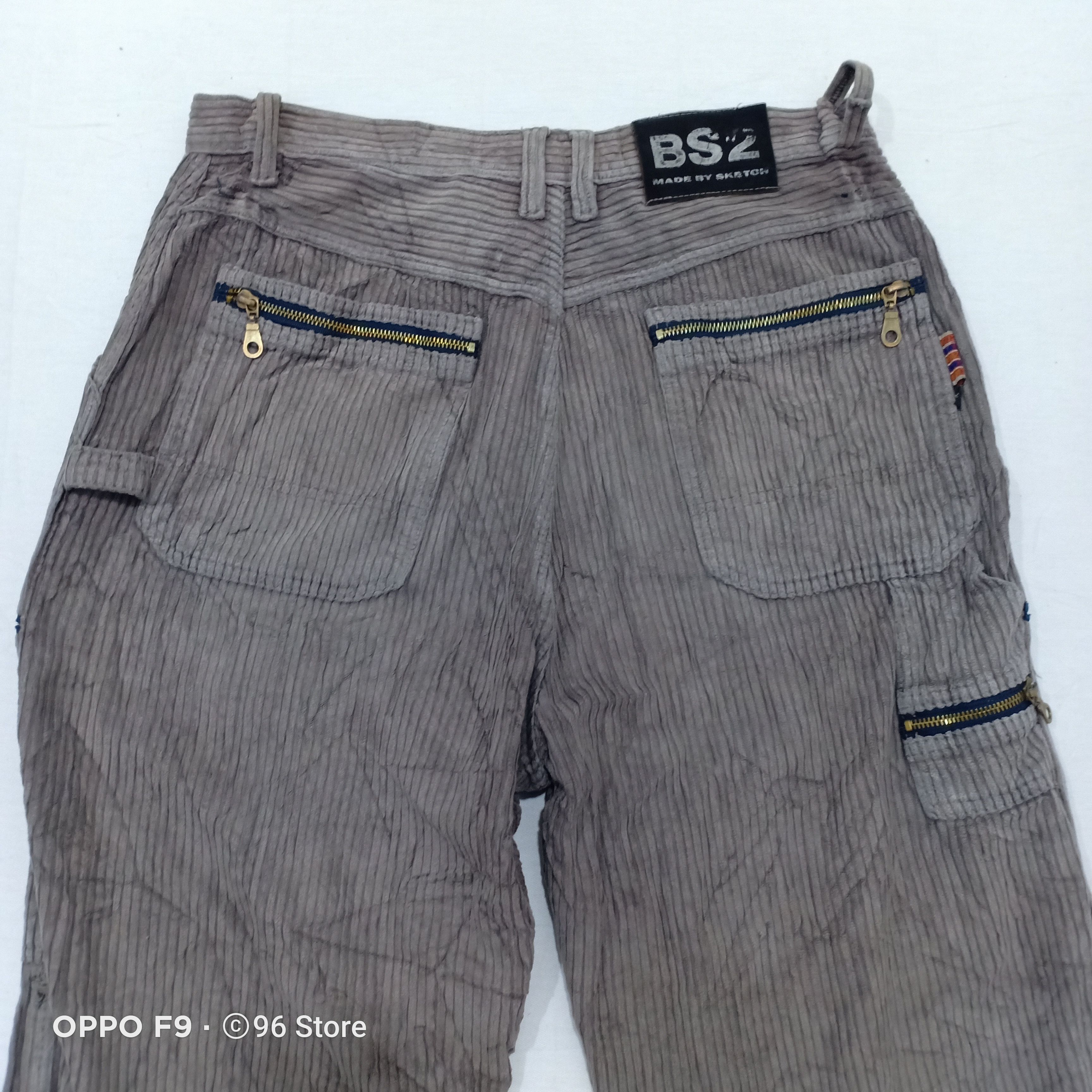 Japanese Brand Japanese Blue Sketch Corduroy Cargo Pant Size US 33 - 9 Thumbnail