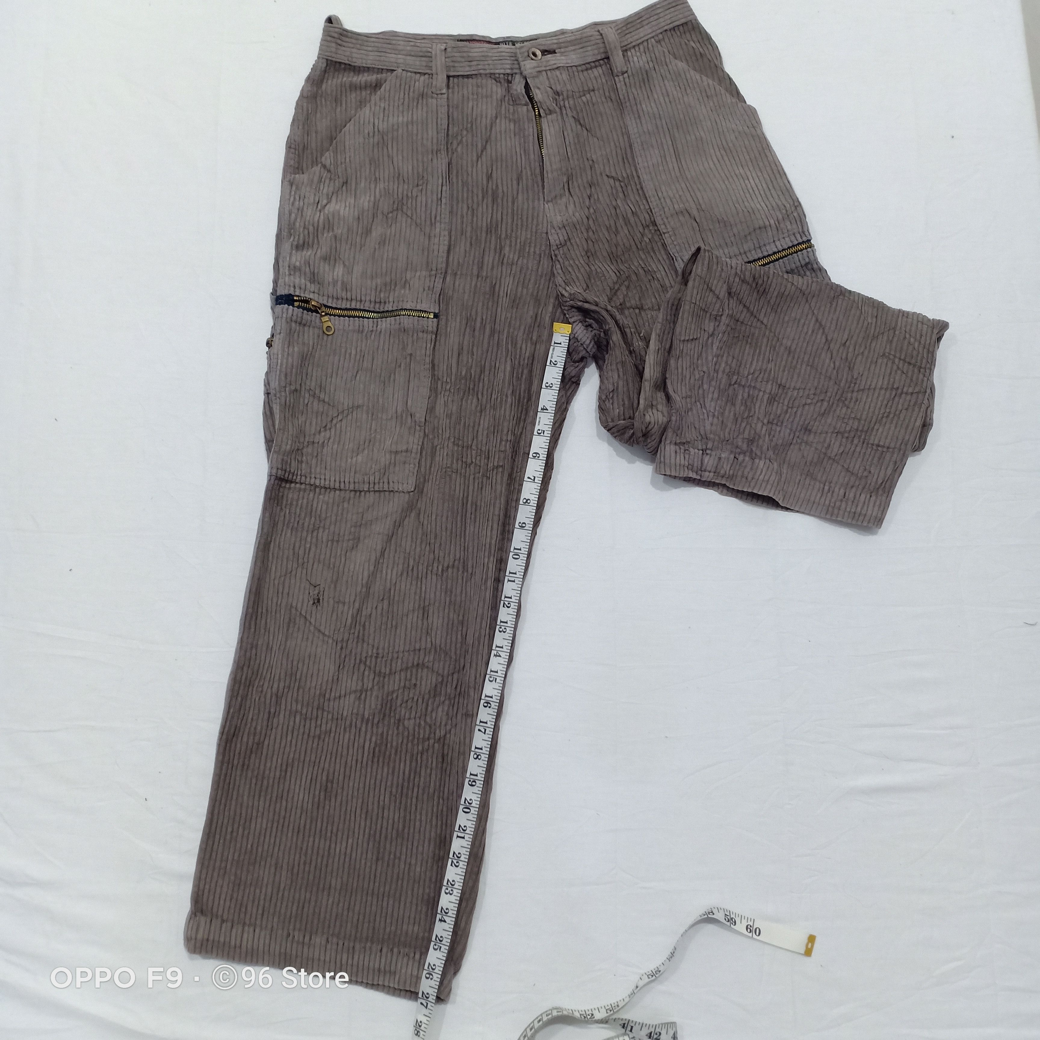 Japanese Brand Japanese Blue Sketch Corduroy Cargo Pant Size US 33 - 15 Thumbnail
