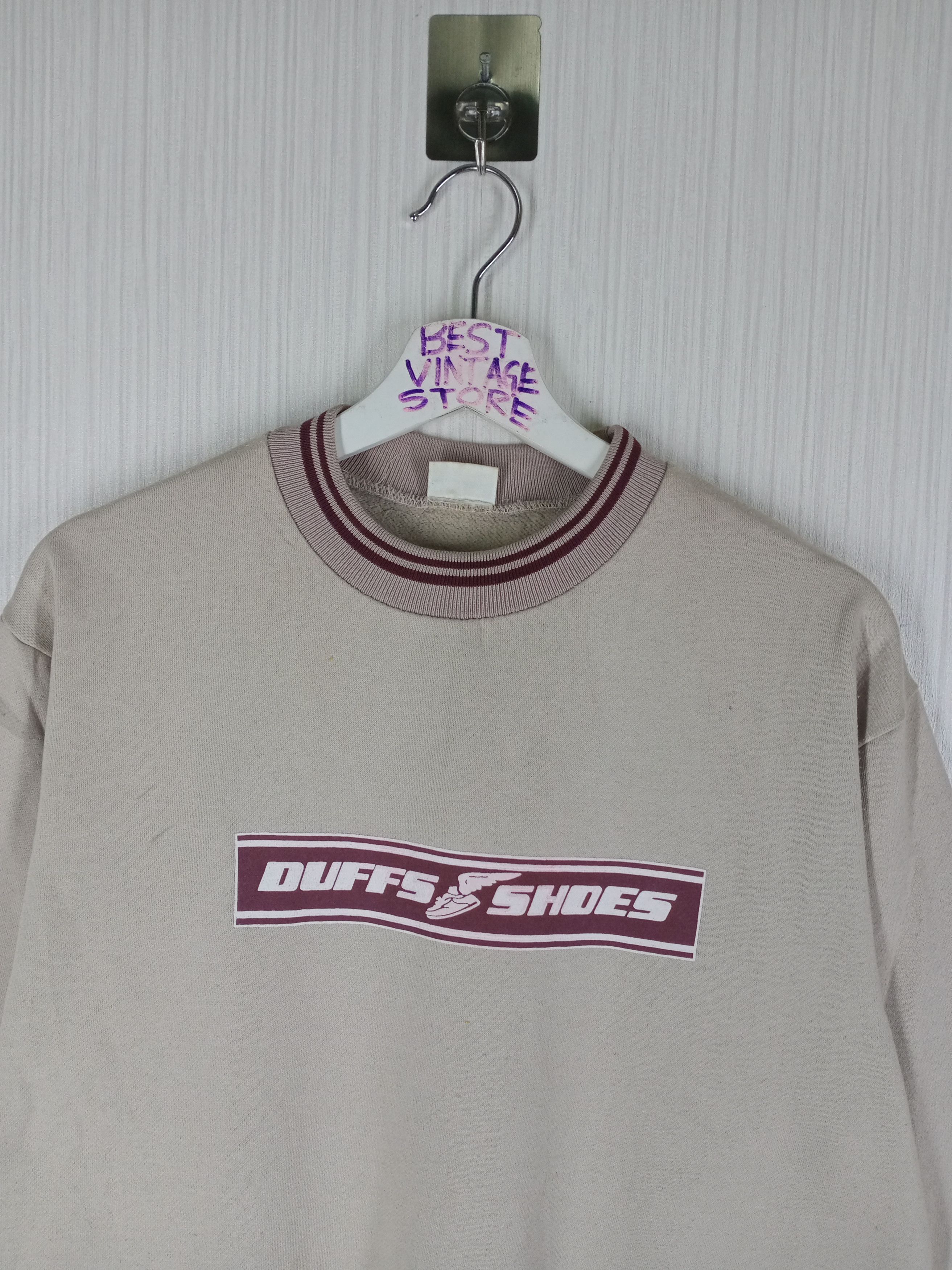 Vintage Vintage 90s Duffs Shoes Skateboarding Box Logo Sweatshirt Size US M / EU 48-50 / 2 - 2 Thumbnail