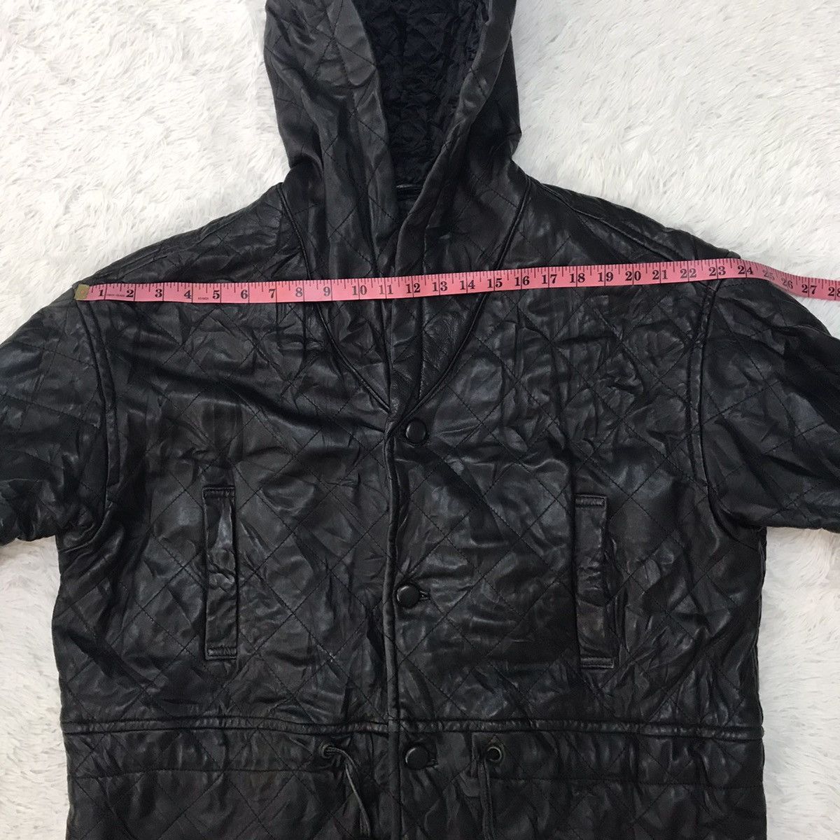 Hai Sporting Gear Hai Sporting Gear Issey Miyake Leather Jacket Hooded Size US M / EU 48-50 / 2 - 20 Thumbnail