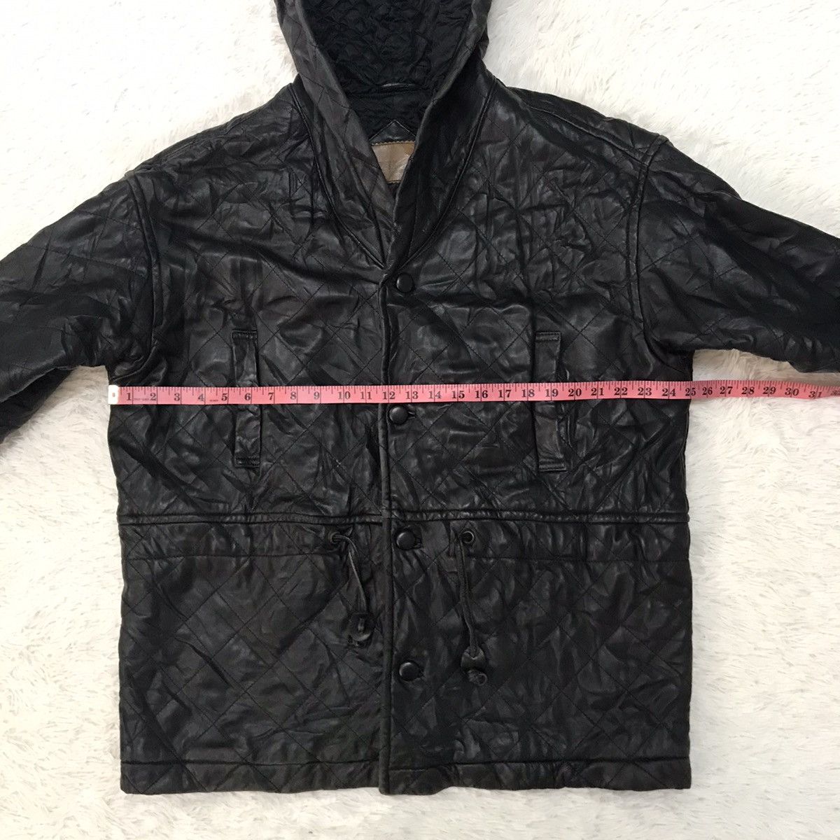 Hai Sporting Gear Hai Sporting Gear Issey Miyake Leather Jacket Hooded Size US M / EU 48-50 / 2 - 18 Thumbnail
