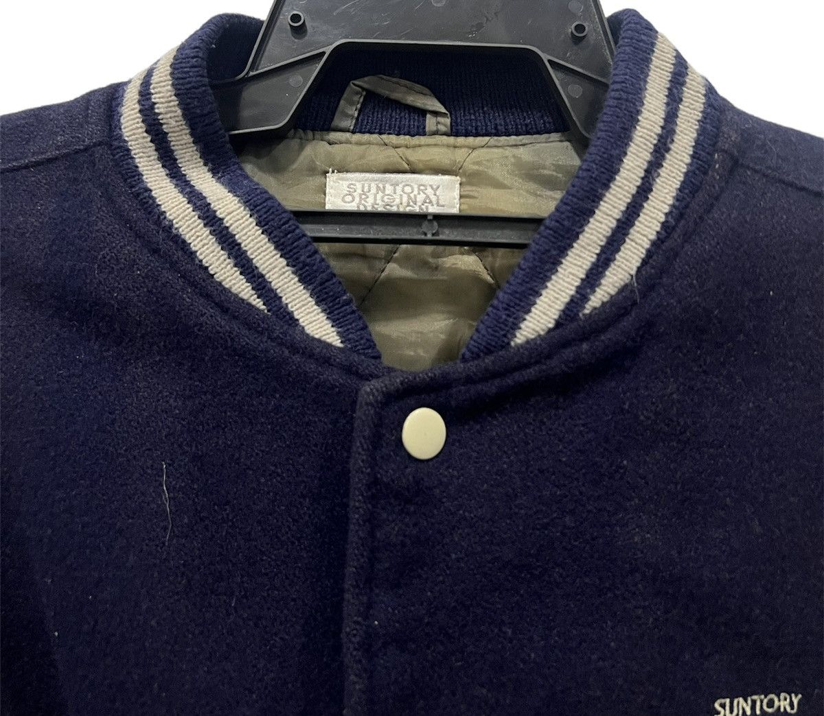Japanese Brand × Vintage VINTAGE SUNTORY COFFE BOSS ORIGINAL DEDIGN VARSITY JACKET Size US XL / EU 56 / 4 - 3 Thumbnail