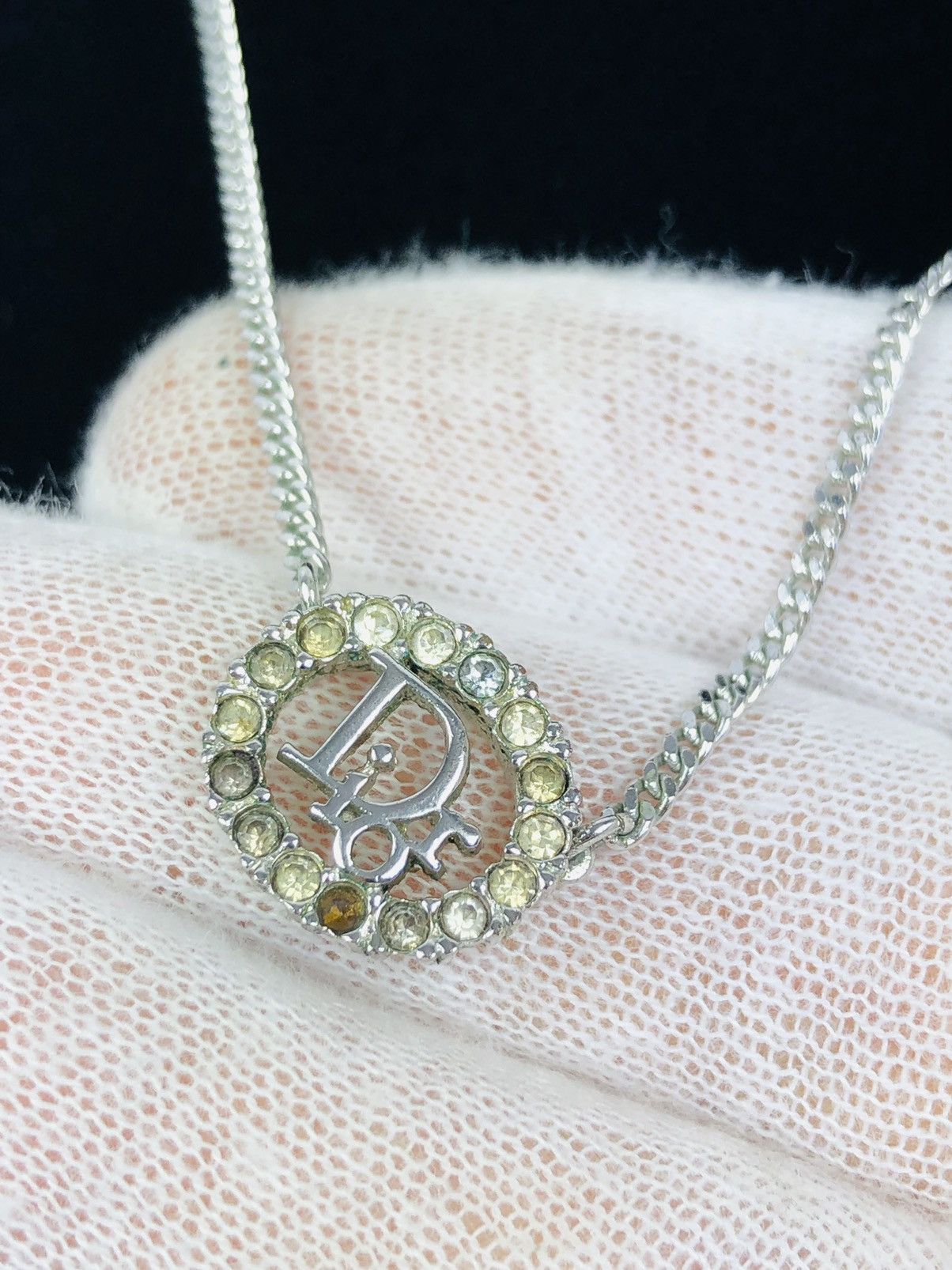 Dior Dior encrusted logo necklace Size ONE SIZE - 2 Thumbnail
