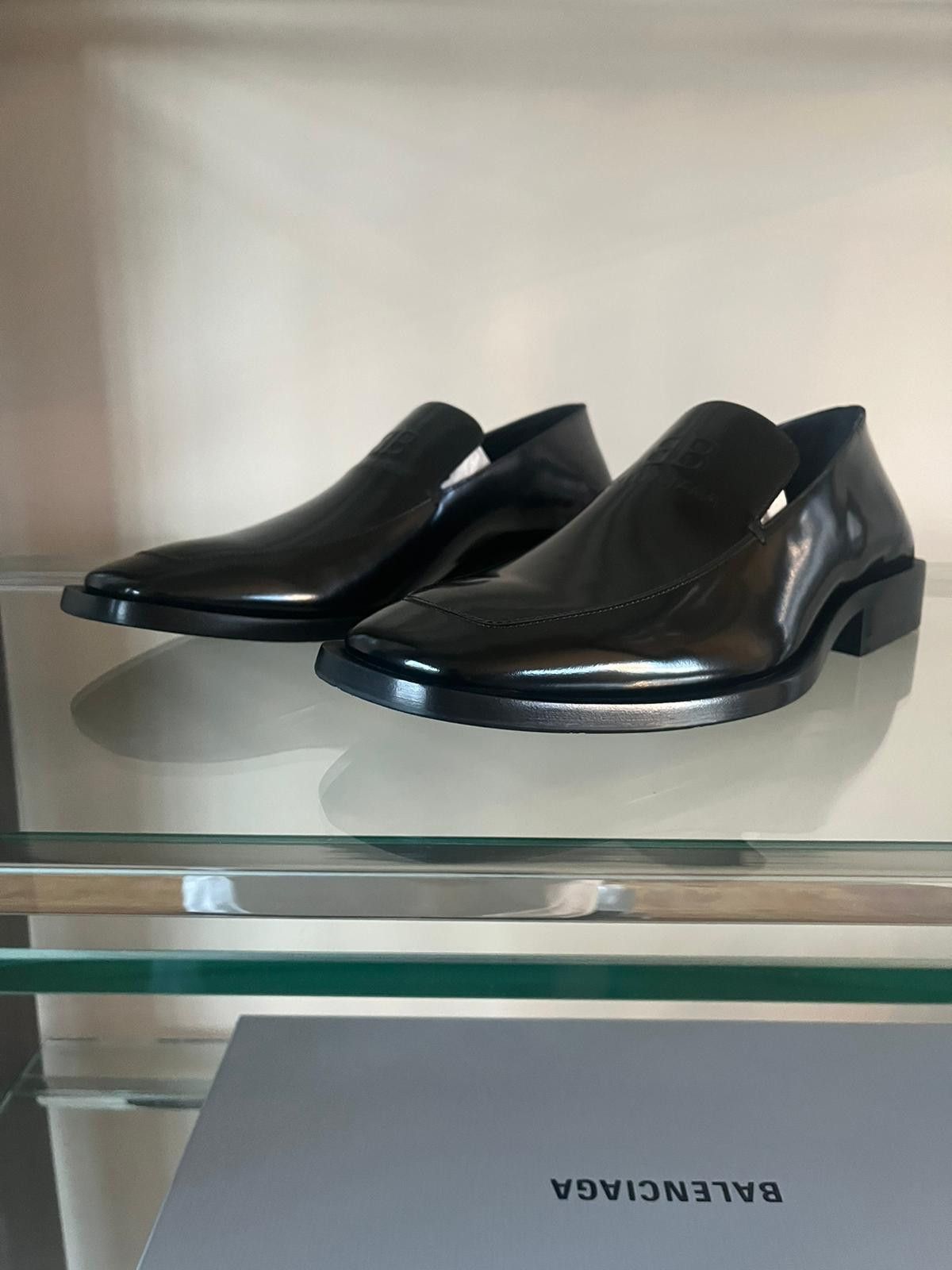image of Balenciaga Coin Rim Loafer Derby Shoes In Black, Men's (Size 11)