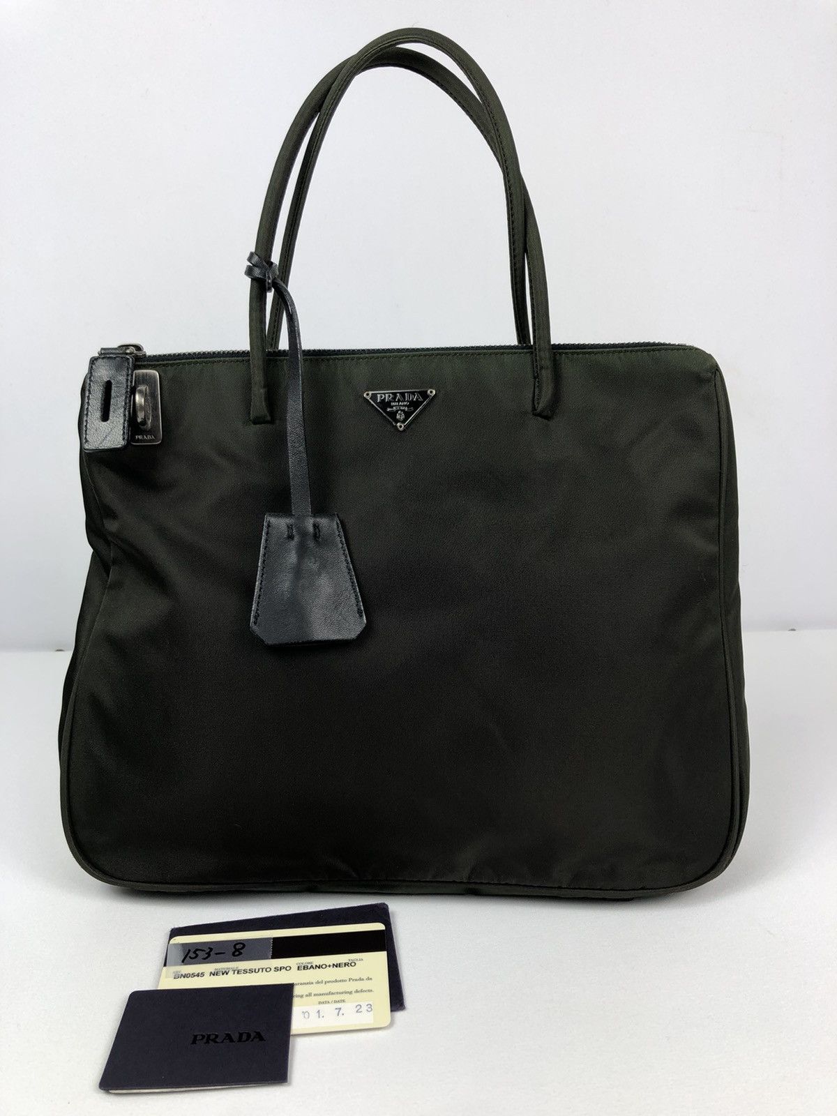 Prada Prada 2001 new tessuto spo ebano tote bag Size ONE SIZE - 1 Thumbnail