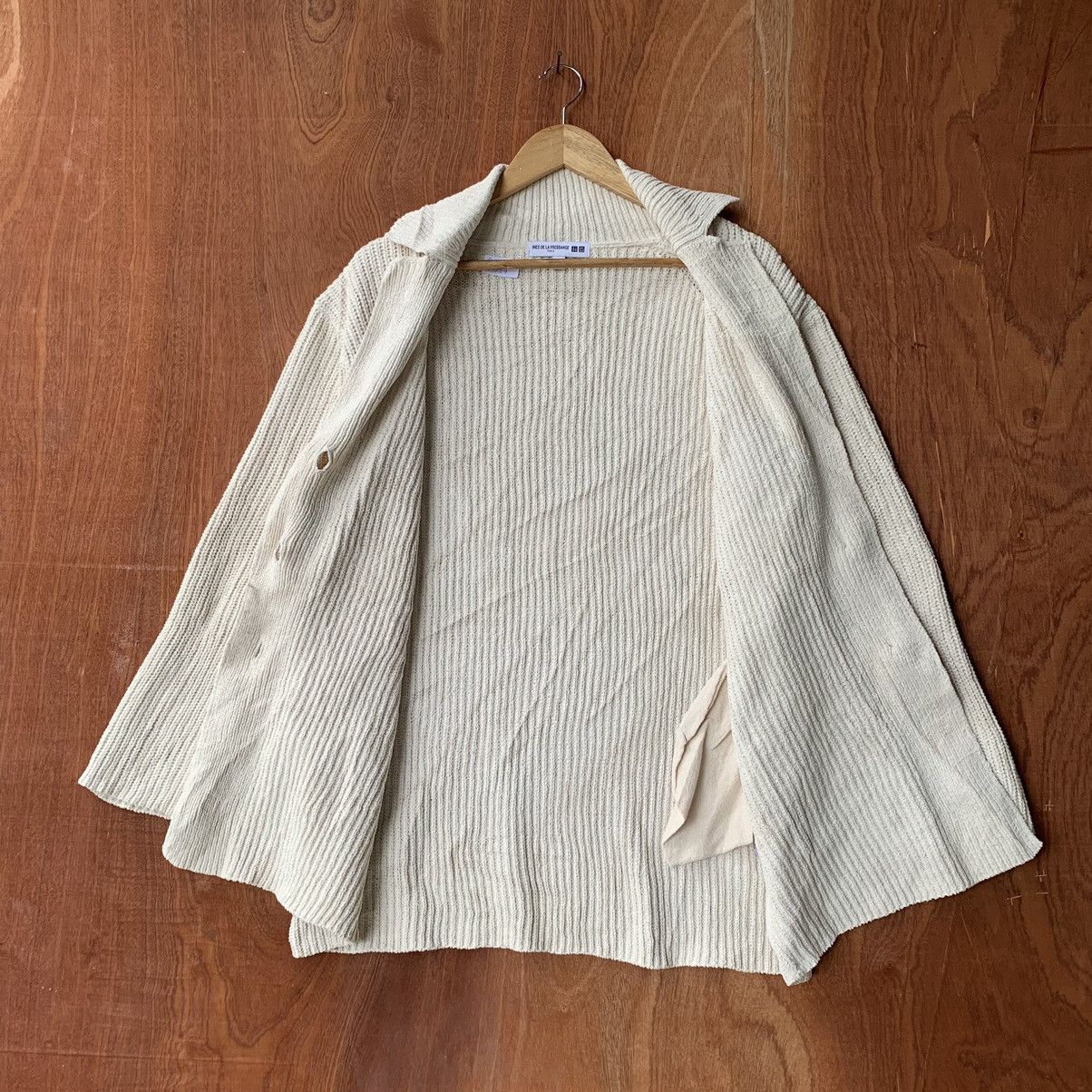 Designer × Japanese Brand × Uniqlo 🔥Rare ines de la fressange paris cardigan jacket Size L / US 10 / IT 46 - 2 Thumbnail