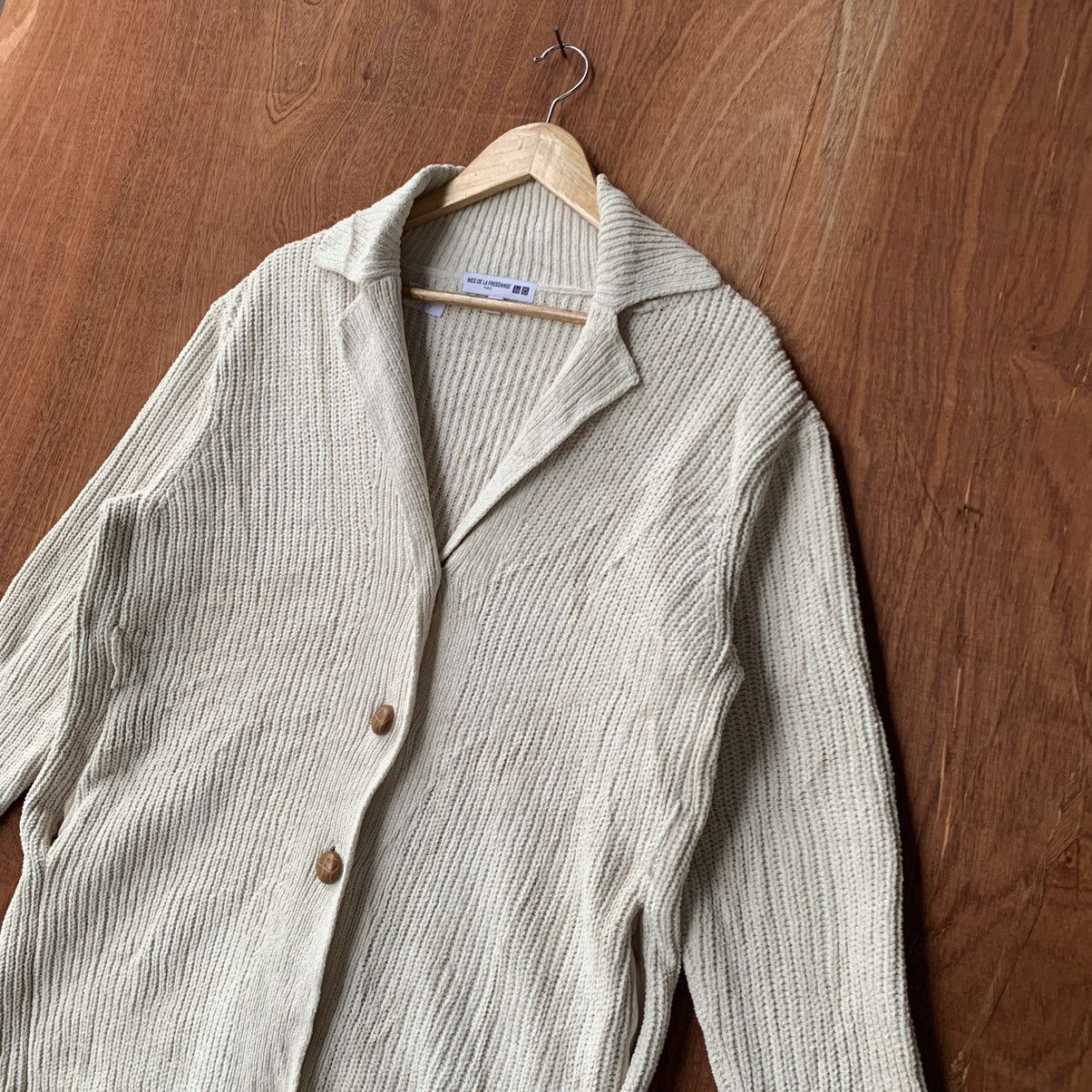 Designer × Japanese Brand × Uniqlo 🔥Rare ines de la fressange paris cardigan jacket Size L / US 10 / IT 46 - 4 Thumbnail