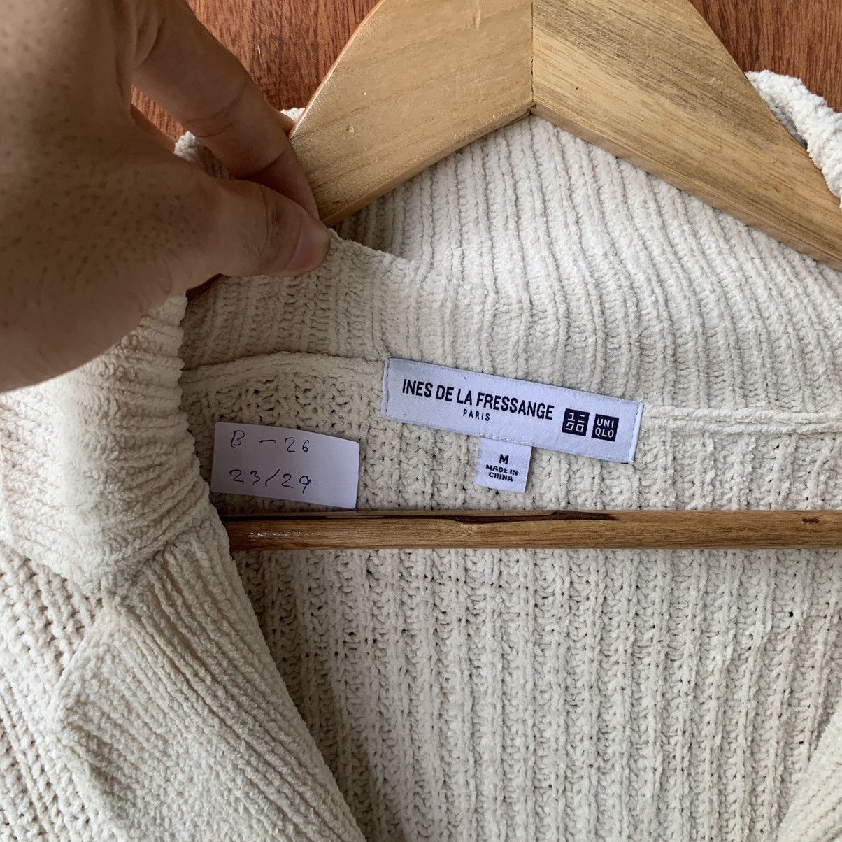 Designer × Japanese Brand × Uniqlo 🔥Rare ines de la fressange paris cardigan jacket Size L / US 10 / IT 46 - 5 Thumbnail
