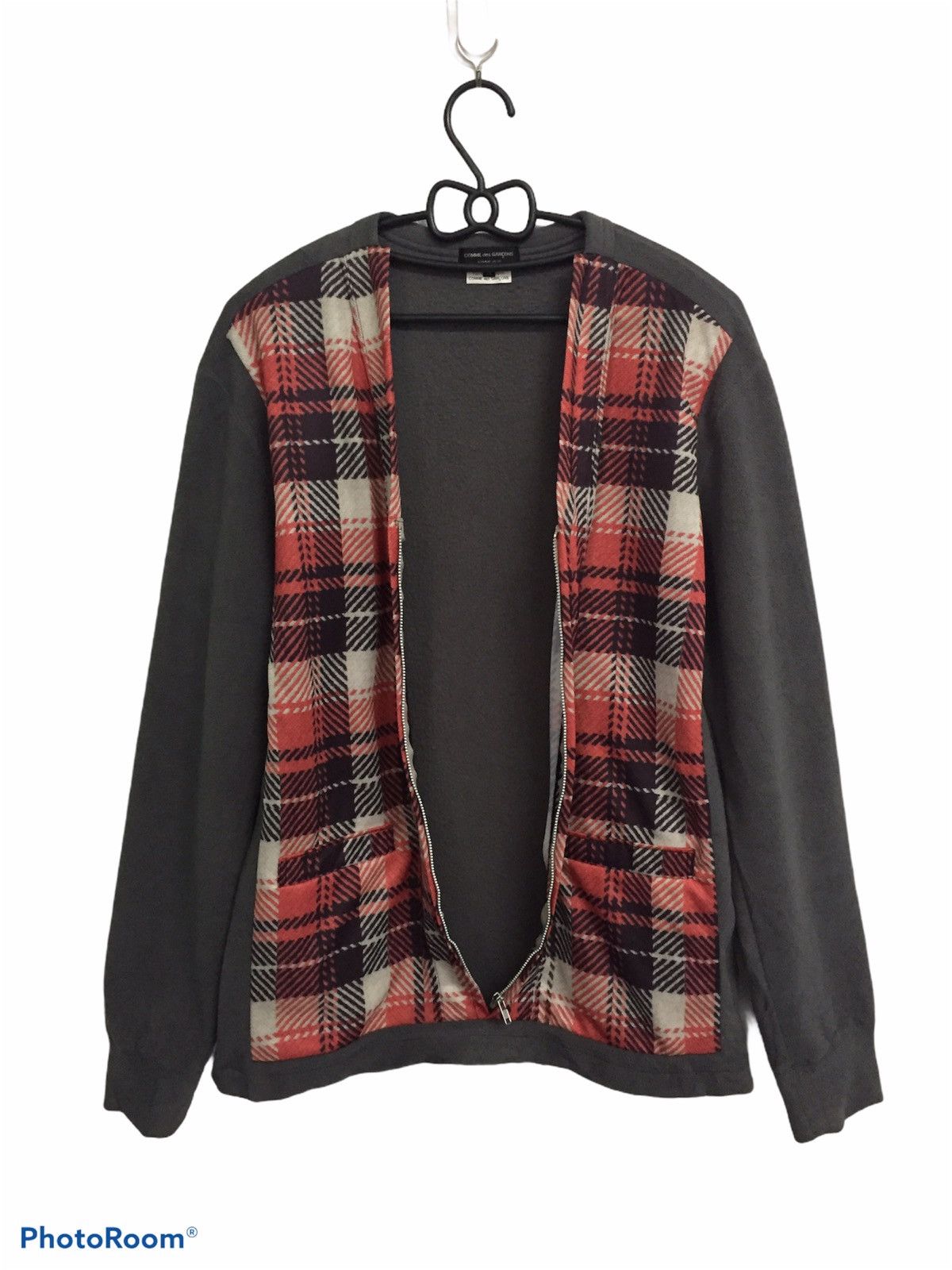 Comme des Garcons Vtg Comme des Garcons Homme Plus Open Zip Front Sweater Size US M / EU 48-50 / 2 - 1 Thumbnail