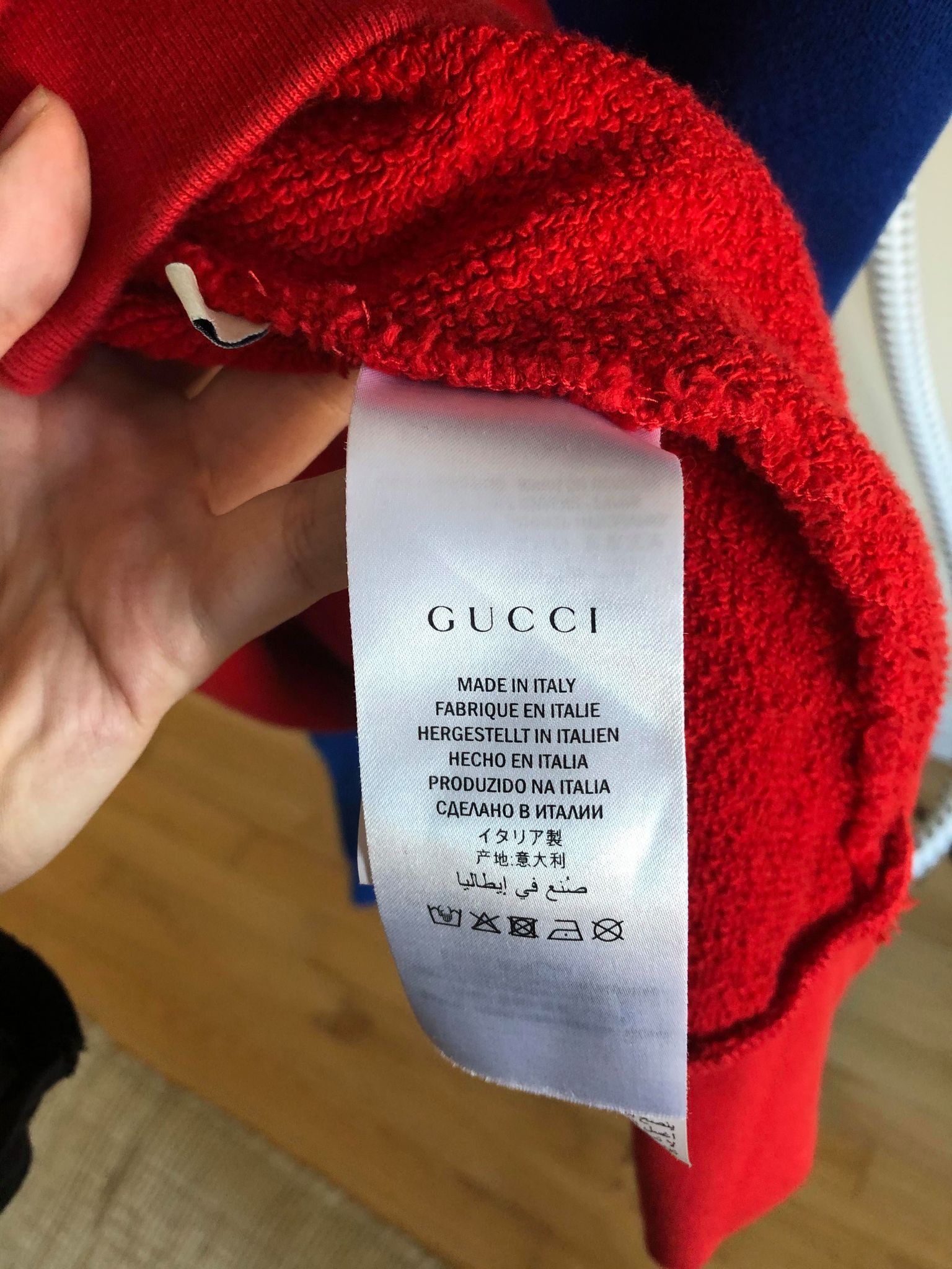 Gucci Gucci Colorblock logo crewneck sweater size Large Size US L / EU 52-54 / 3 - 12 Thumbnail