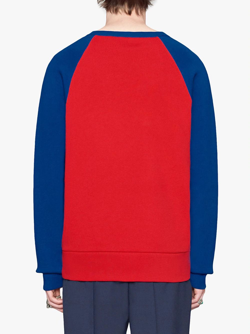 Gucci Gucci Colorblock logo crewneck sweater size Large Size US L / EU 52-54 / 3 - 18 Thumbnail
